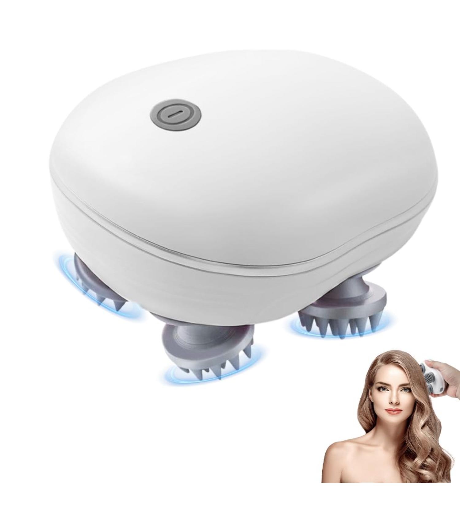 Buy Handheld Electrical Head Massage Device for Dogs & Cats | 4 Kneading Heads Waterproof IPX6 Portable Muscle Relief - Buy Online on GoSupps.com