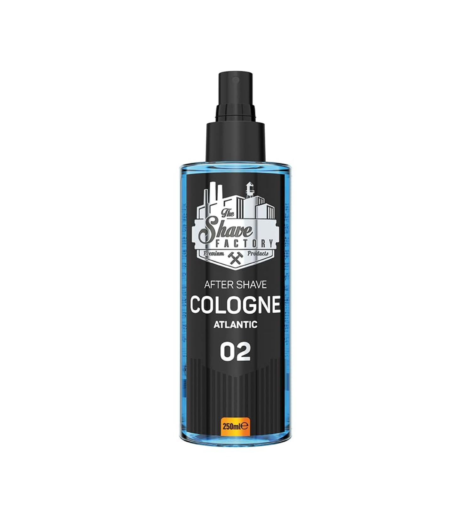 the shave factory After Shave Cologne Series (02 Atlantic 250ml (8.45 fl. oz)) 02 Atlantic 8.45 Fl Oz (Pack of 1) - Buy Online on GoSupps.com
