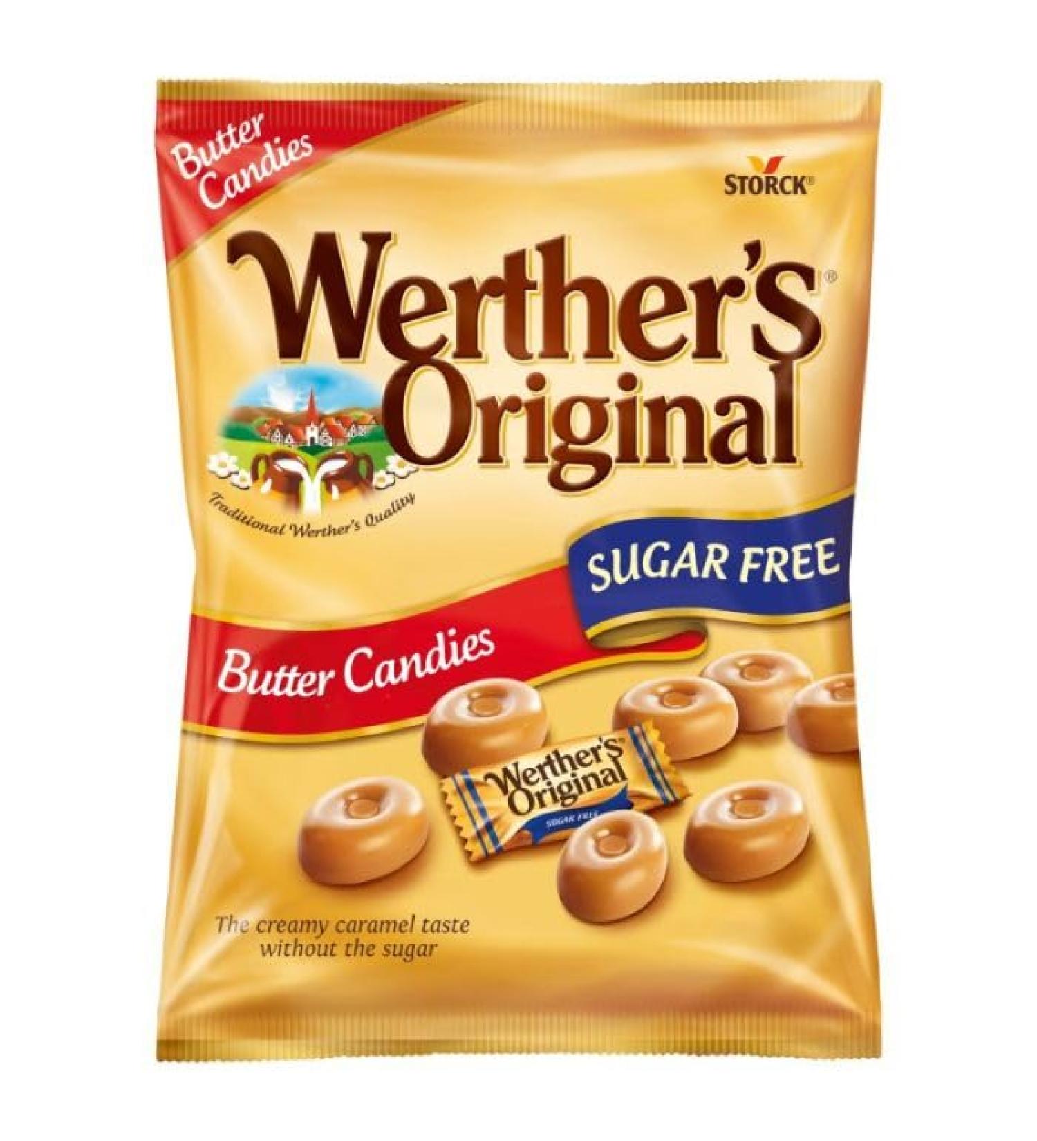 (Werther Originals) Sugar Free Butter Candies (80g) - Pack of 6