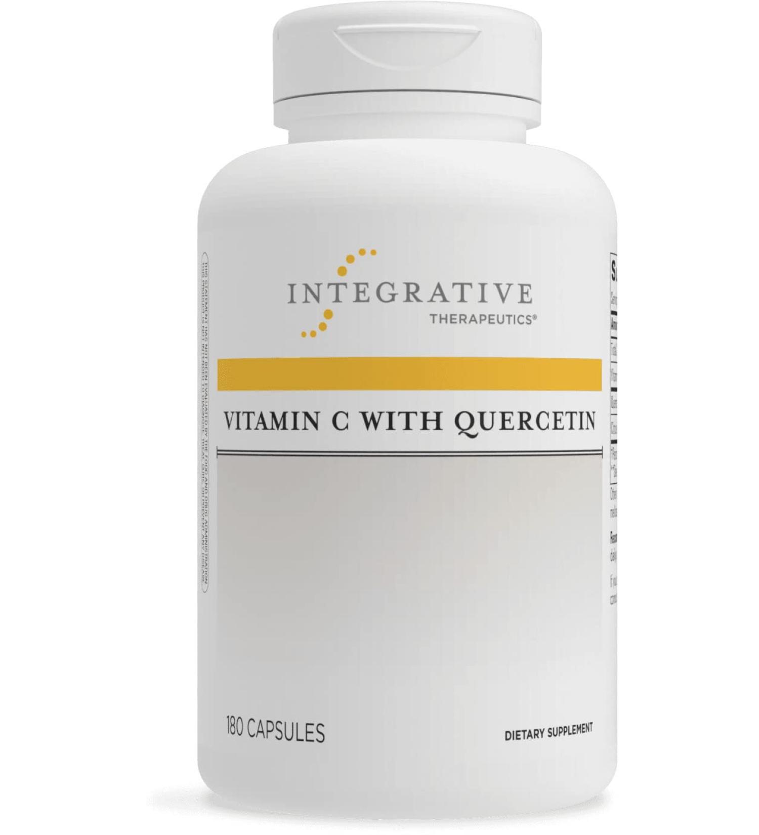Integrative Therapeutics Vitamin C with Quercetin - Immune Support Supplement - Vegan - 180 Capsules - Buy Online on GoSupps.com