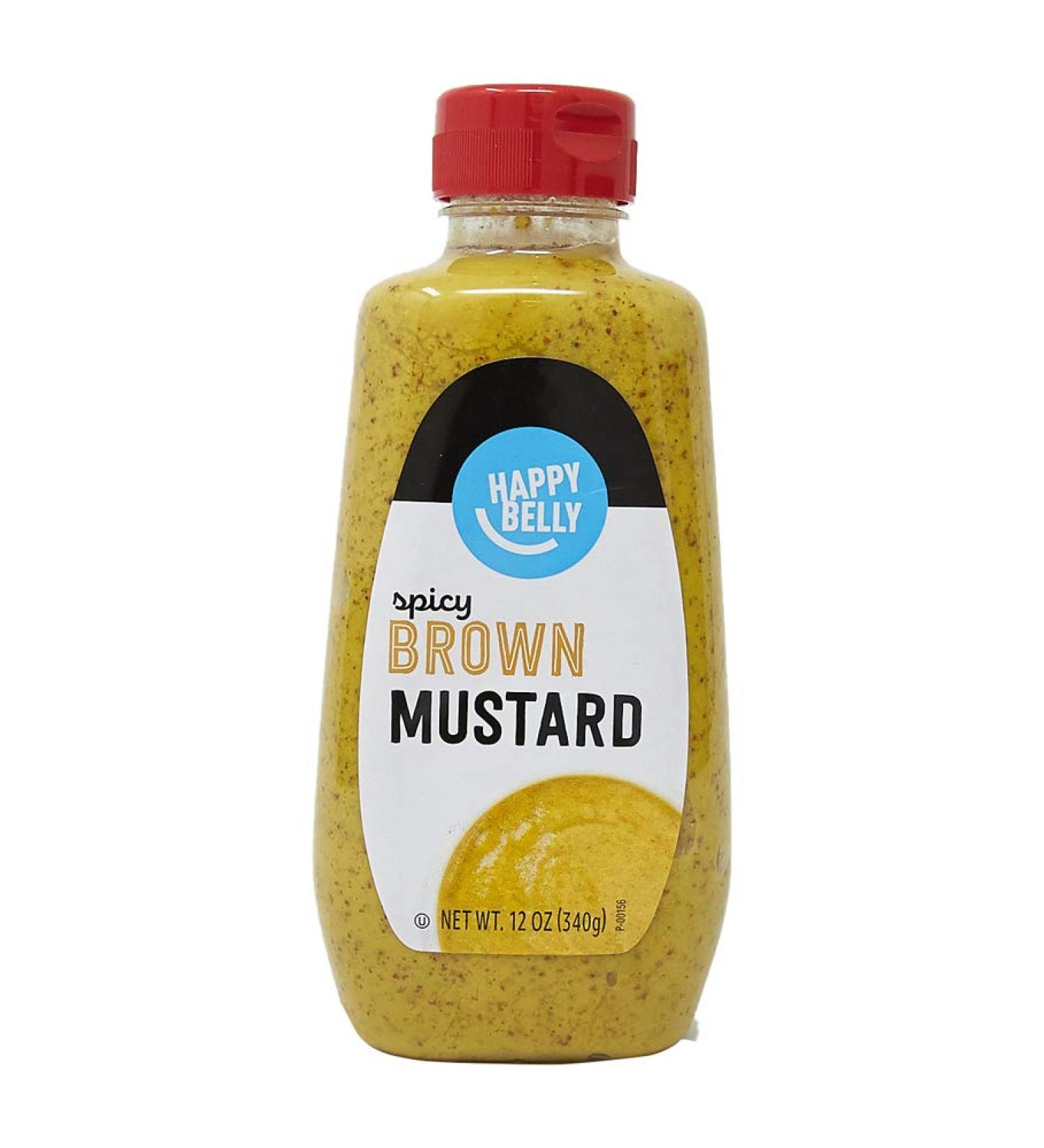 Happy Belly Spicy Brown Mustard 12oz - Kosher Certified - Buy Online on GoSupps.com