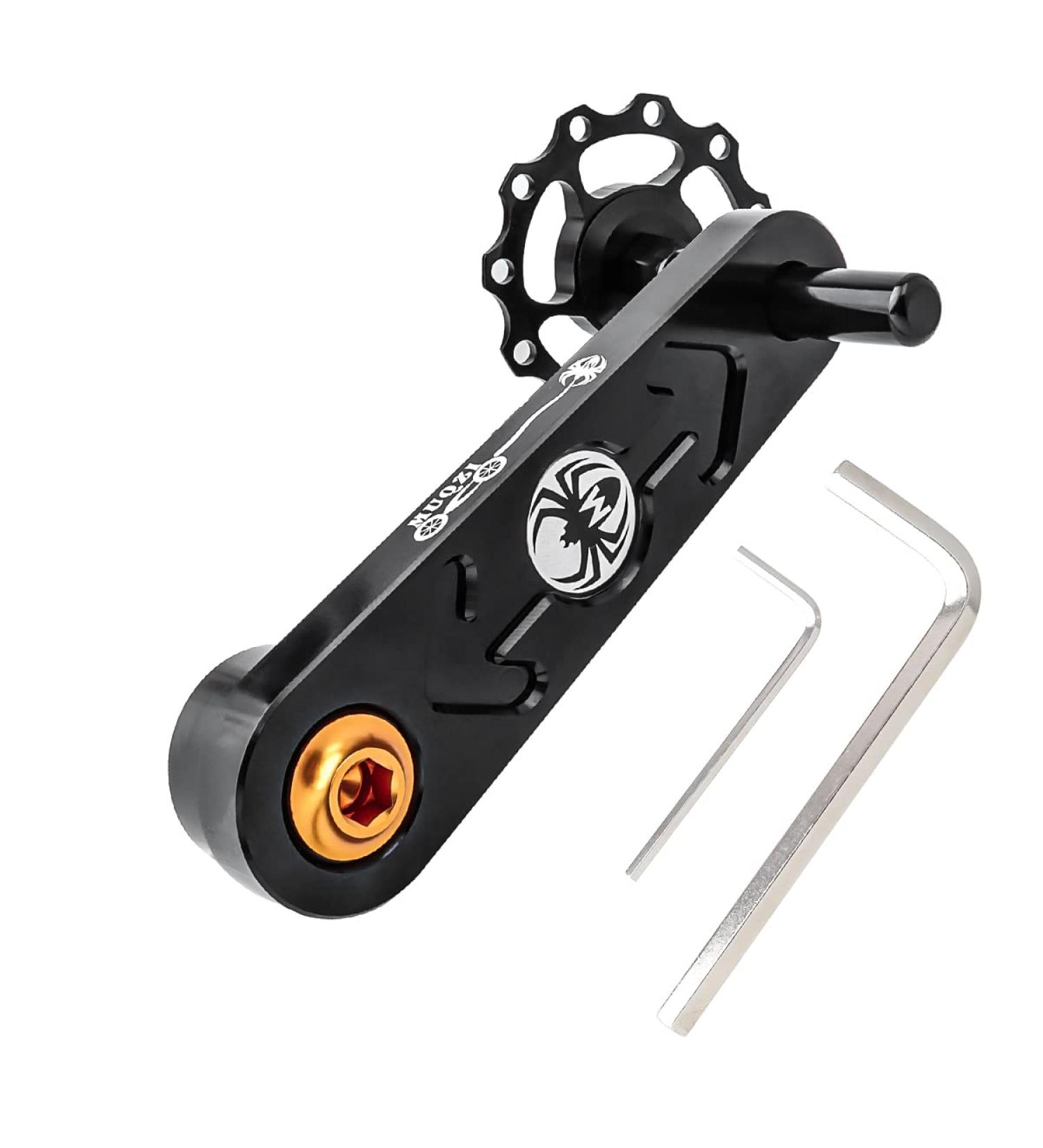 MUQZI Single Speed Chain Tensioner - Aluminum Alloy Adjustable Guide for MTB Road Cycling - Black - Buy Online on GoSupps.com