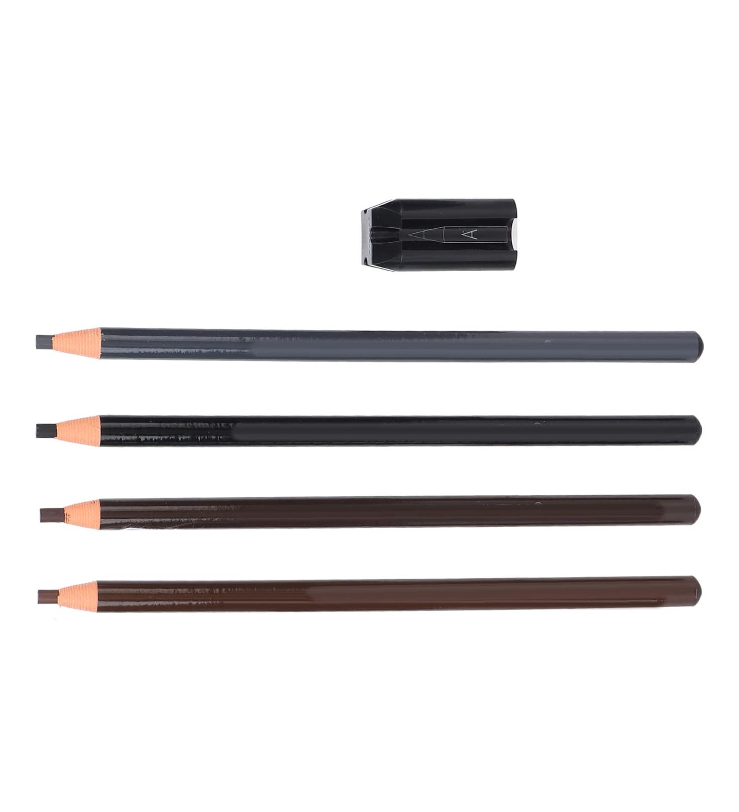 Eyebrow Pencils Sharpener Set Microblading Makeup Tool Eyebrow Pencil Set Firm Sturdy for Beauty Salon for Women - Buy Online on GoSupps.com