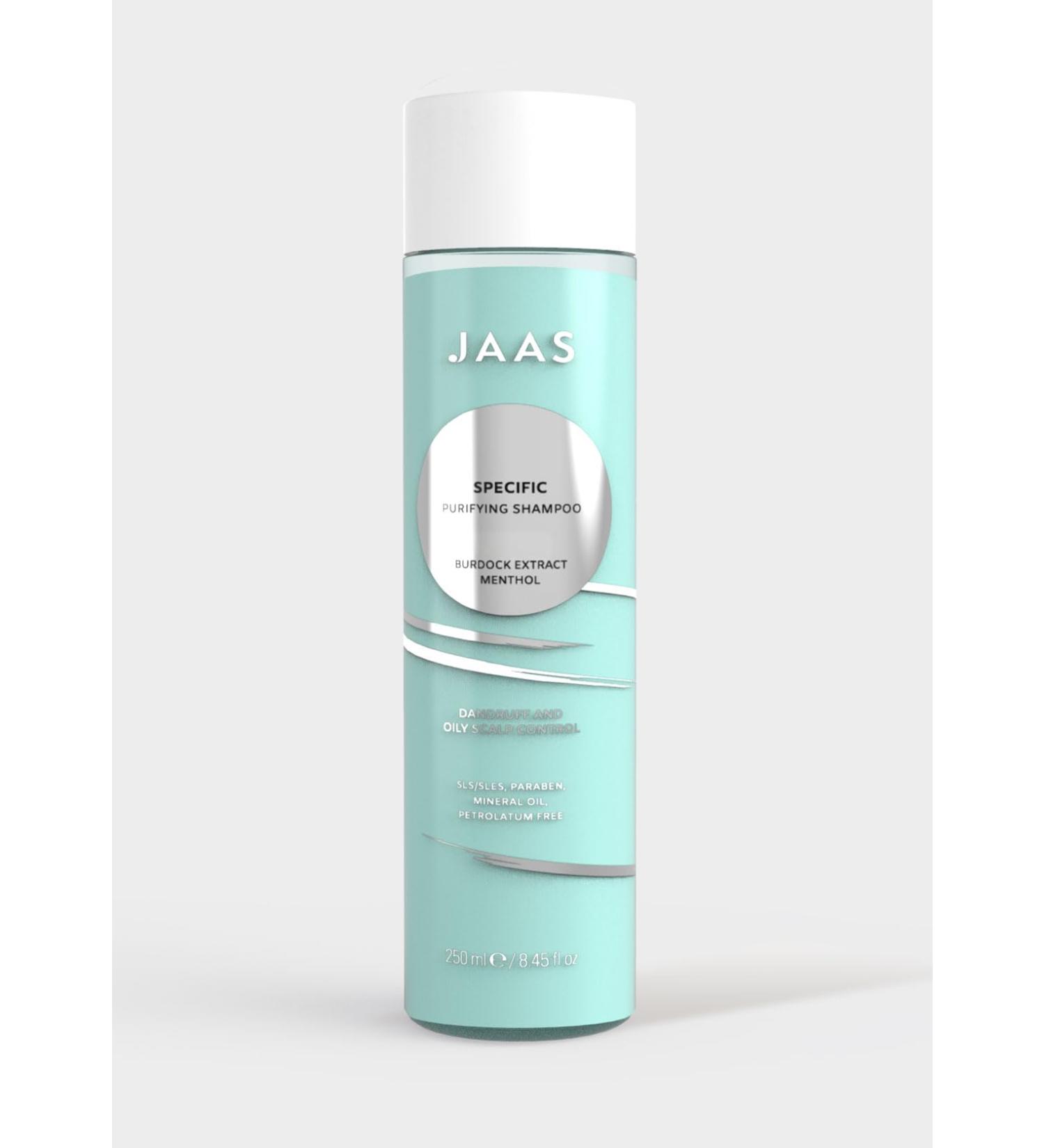  JAAS JAAS Purifying Anti-Cheese Sebo-Balancing Shampoo with Hemp Oil and Burdock Extract. Regulates sebum production and deeply cleanses the skin. - Buy Online on GoSupps.com