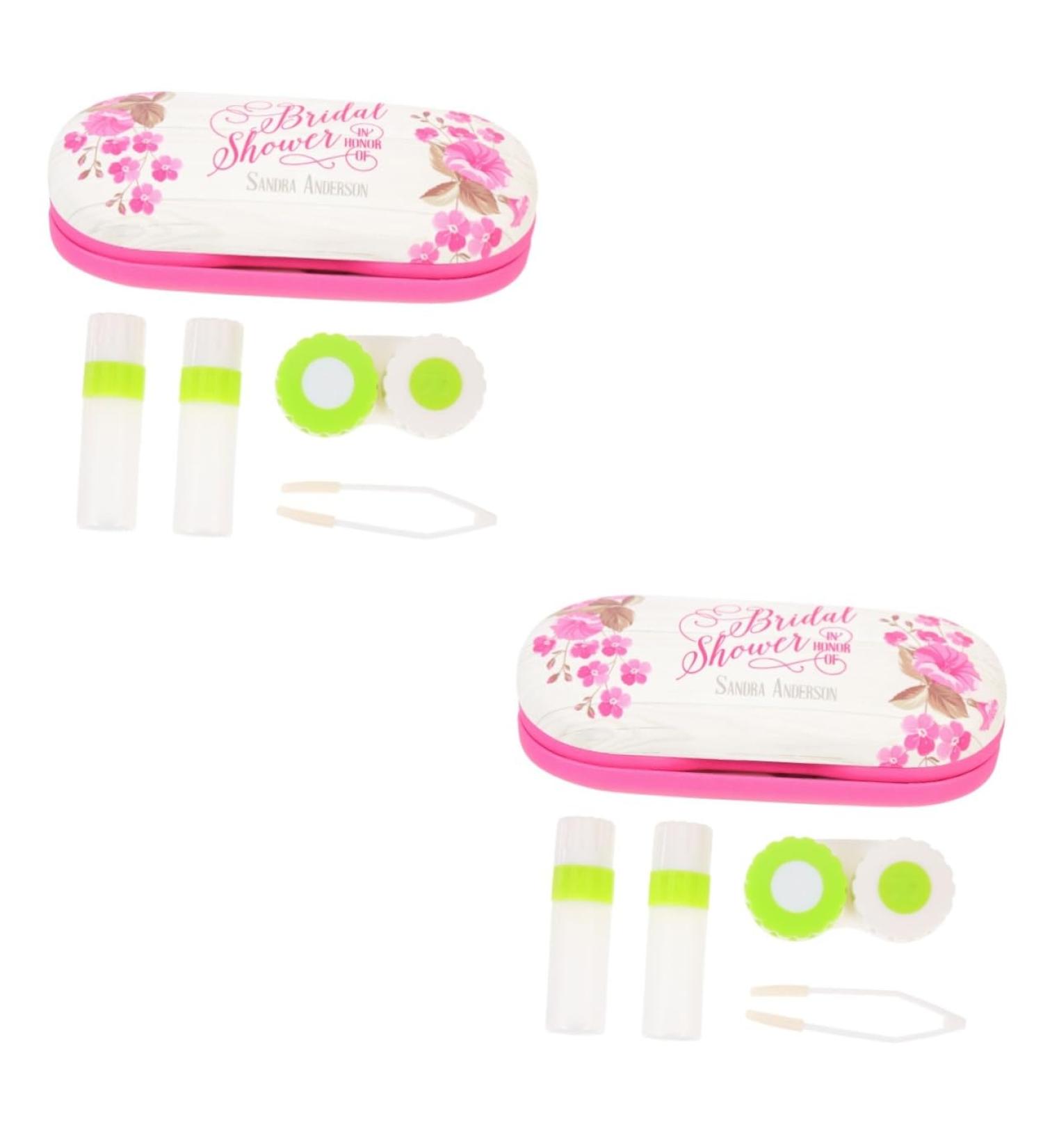 JECOMPRIS Double-Lodged Glasses Case & Sunglasses Case - Stylish Travel Accessories with Mirror Tweezers and Contact Lens Solution Holder - Buy Online on GoSupps.com