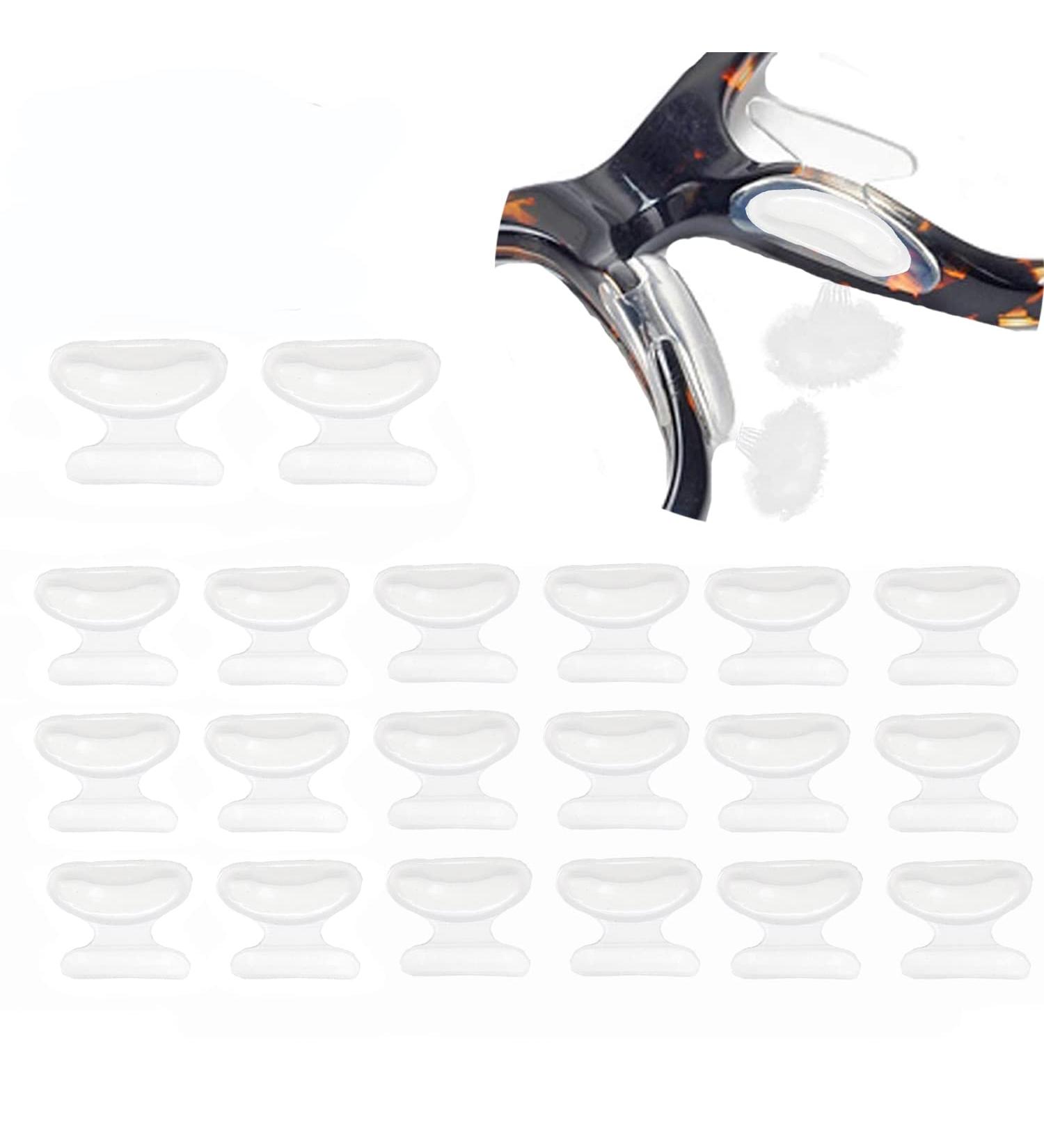 Airbag Butterfly-Shaped Glasses Nose Pads - Slipproof & Comfortable - 10 Pairs Clear 2.5mm for Full Format Glasses - Buy Online on GoSupps.com