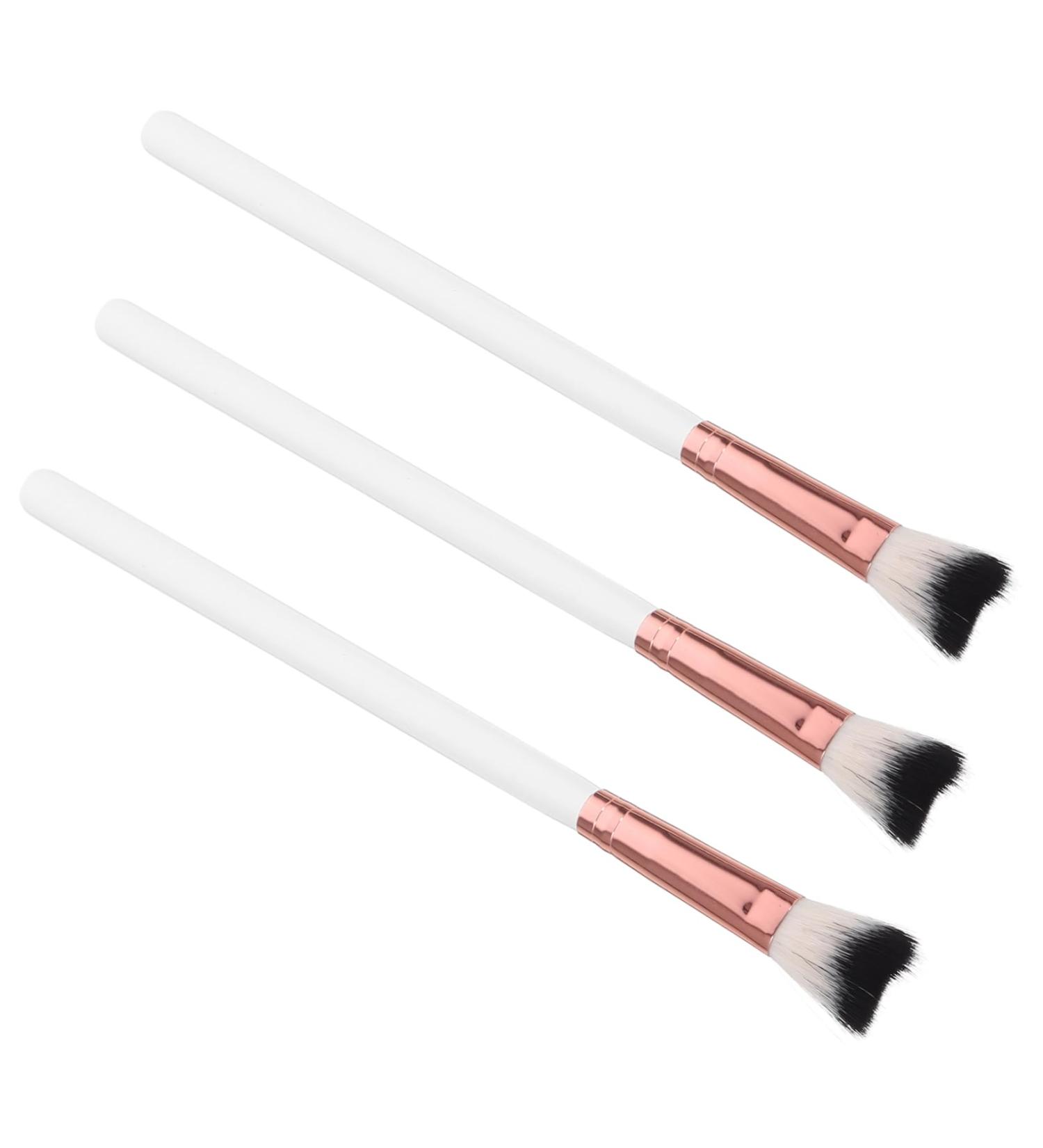 Gogogmee 3pcs Fish Tail Brush Makeup Brush for Women Nose Brush Makeup Brushes Contour Brush Aluminum Tube 18.50X1.00X1.00CM As Shown - Buy Online on GoSupps.com