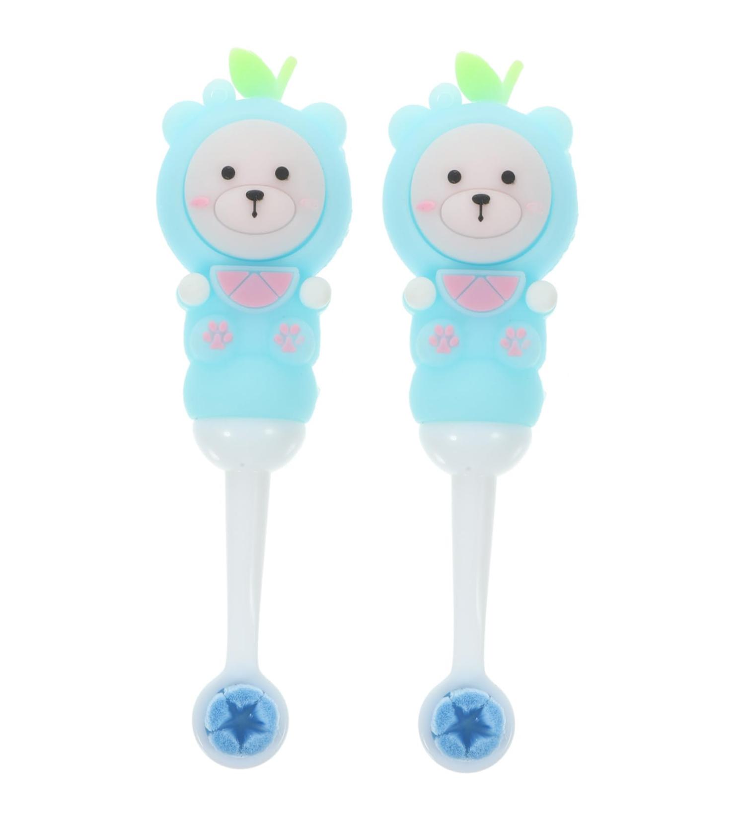 Buy Healvian 2ST Children's Toothbrush - Soft Bristles & Travel Covers for Toddlers | Sky Blue Training Toothbrush | Ideal for Kids - Buy Online on GoSupps.com