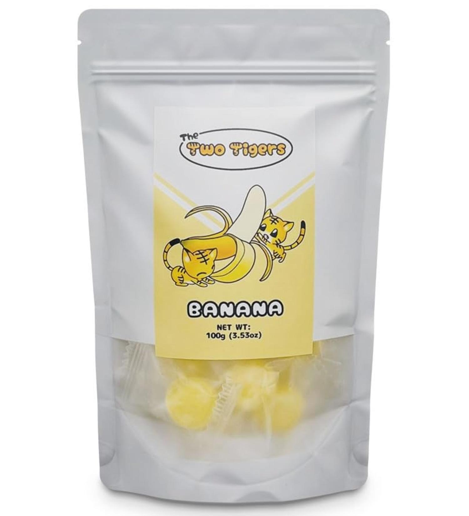Special Flavors of Banana Hard Candy Fruit Flavoured Snacks Gourmet Gift for Special Occasions Individually Wrapped Candy to Share- 100g Banana Candy - Buy Online on GoSupps.com