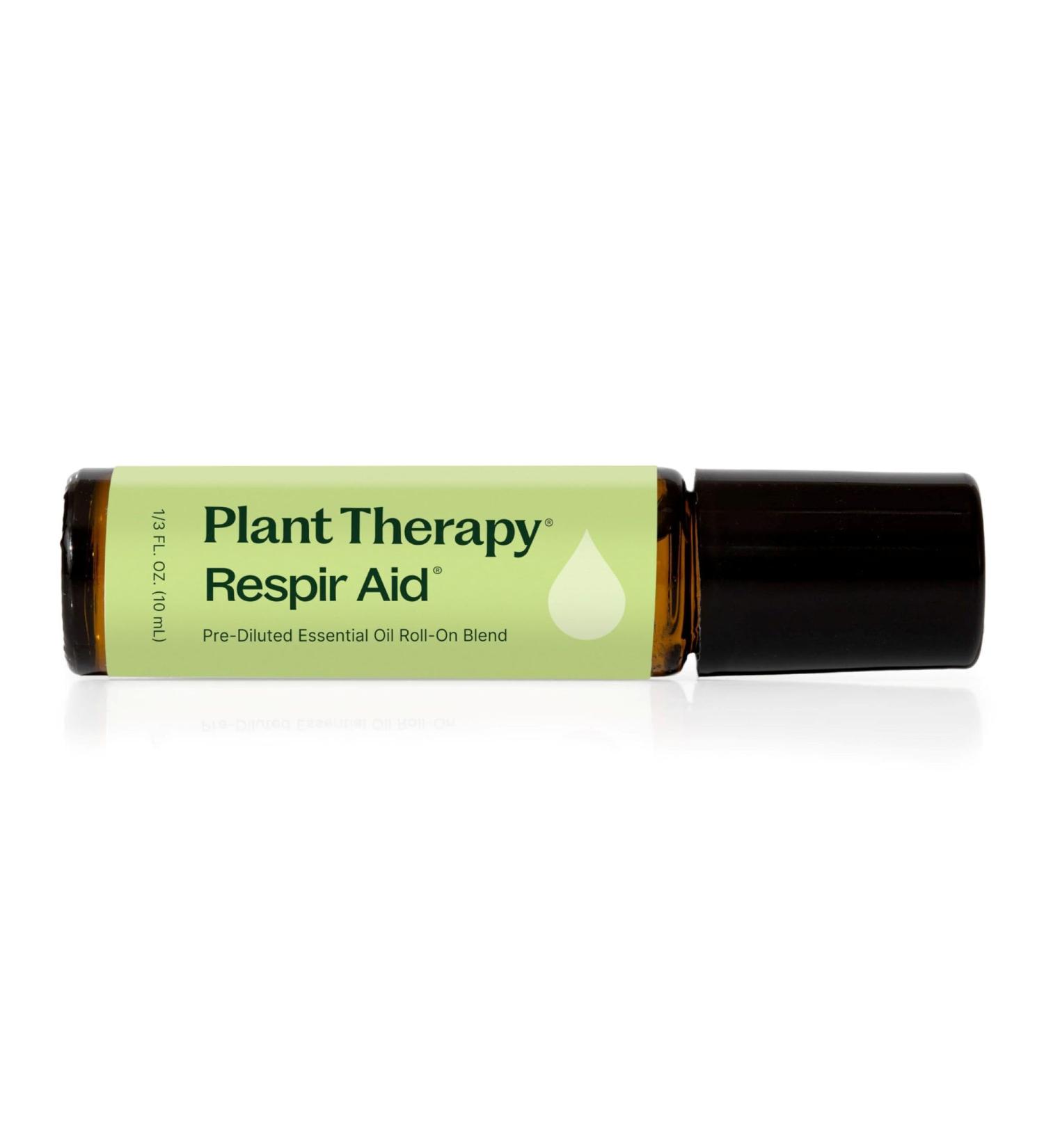 Plant Therapy Respir Aid Essential Oil Blend Pre-Diluted Roll-On 10 mL (1/3 oz) 100% Pure Essential Oils Aromatherapy Sinus Relief Congestion Relief - Buy Online on GoSupps.com