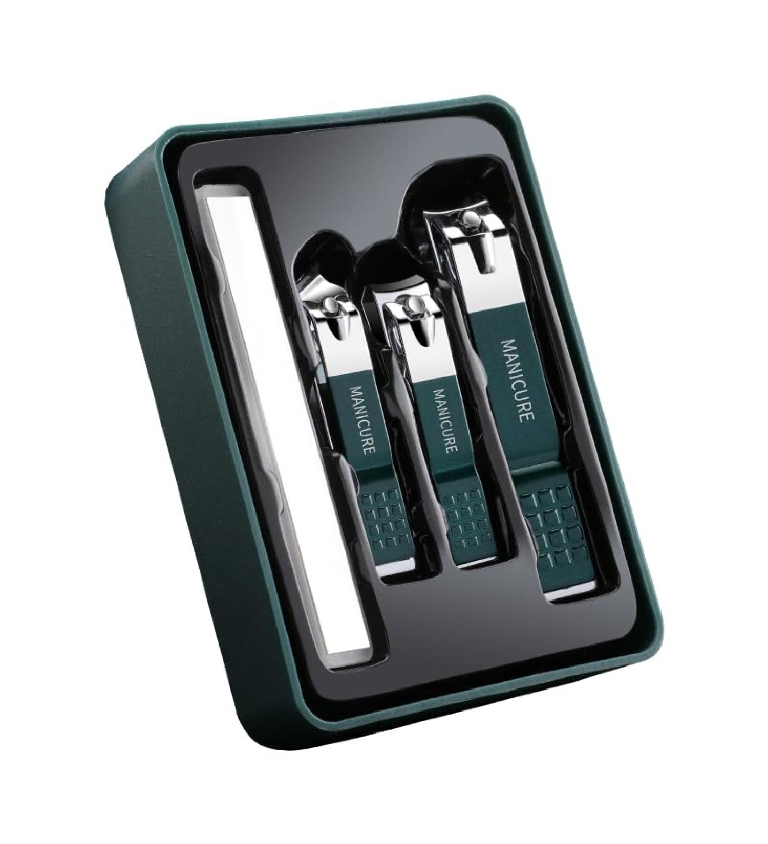 Premium 4-Piece Nail Clippers Set - Best Nail Kit Manicure & Pedicure Tools & Accessories Toe Nail Clippers for Thick Nails Professional Nail Care Kit Perfect Manicure Set for Men and Women - Buy Online on GoSupps.com