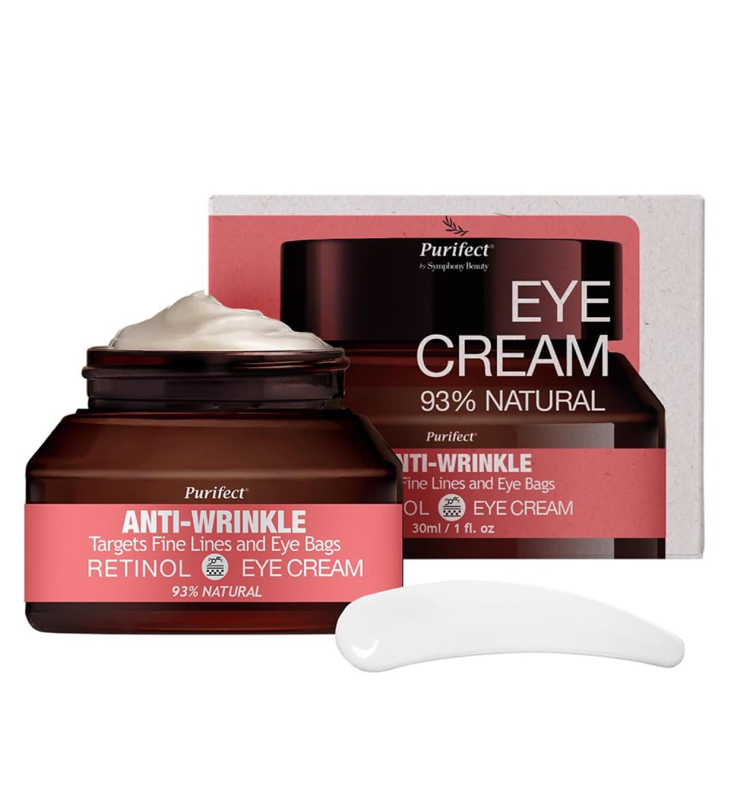 Purifect Anti-Wrinkle Retinol Eye Cream Anti-Aging Eye Cream Helps Target Fine Lines and Eye Bags With Betaine to Hydrate Skin Fragrance Free Eye Cream 30ml - Buy Online on GoSupps.com