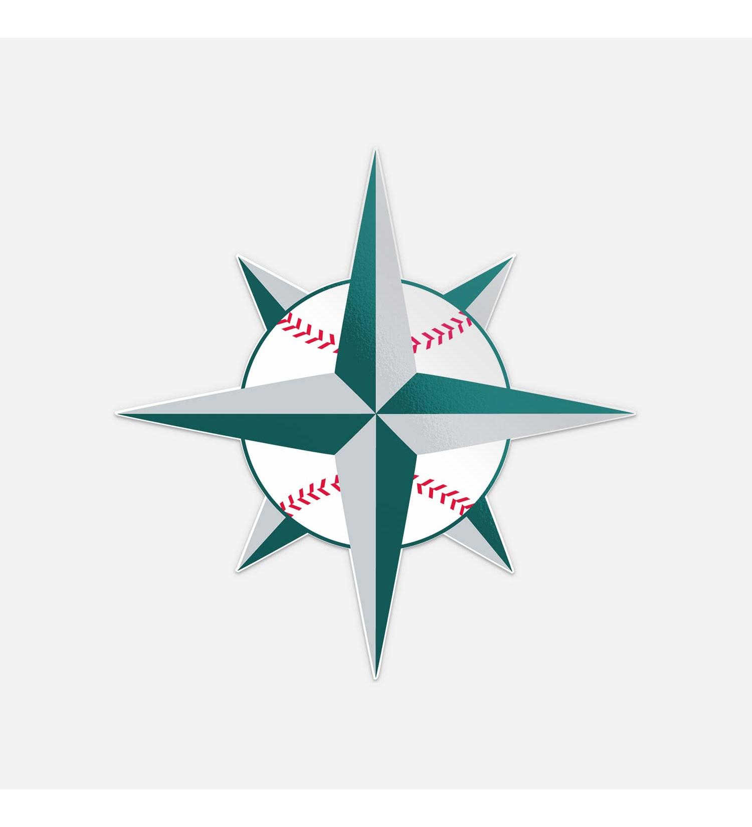 Seattle Sport Mariner Star Baseball Symbol Bumper Decal Sticker 5'' X 5 - Buy Online on GoSupps.com