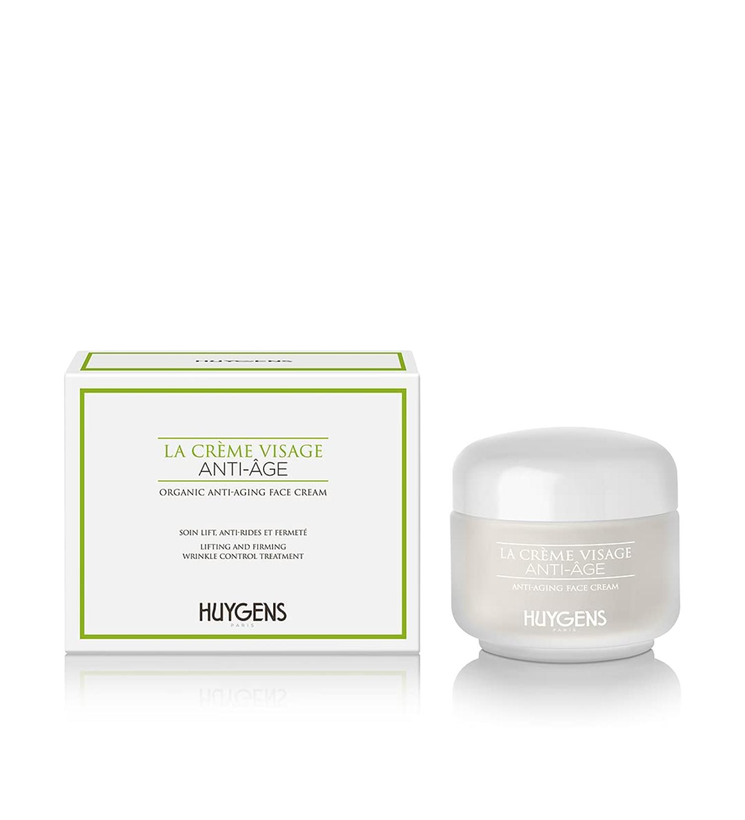 HUYGENS - Anti-Aging Face Cream - Organic Certified - Lift Anti-Wrinkle and Firming Treatment - 50mL - Replenishing Effect - Enriched with Plant Collagen - 99% Natural - Vegan - Made in France - Buy Online on GoSupps.com