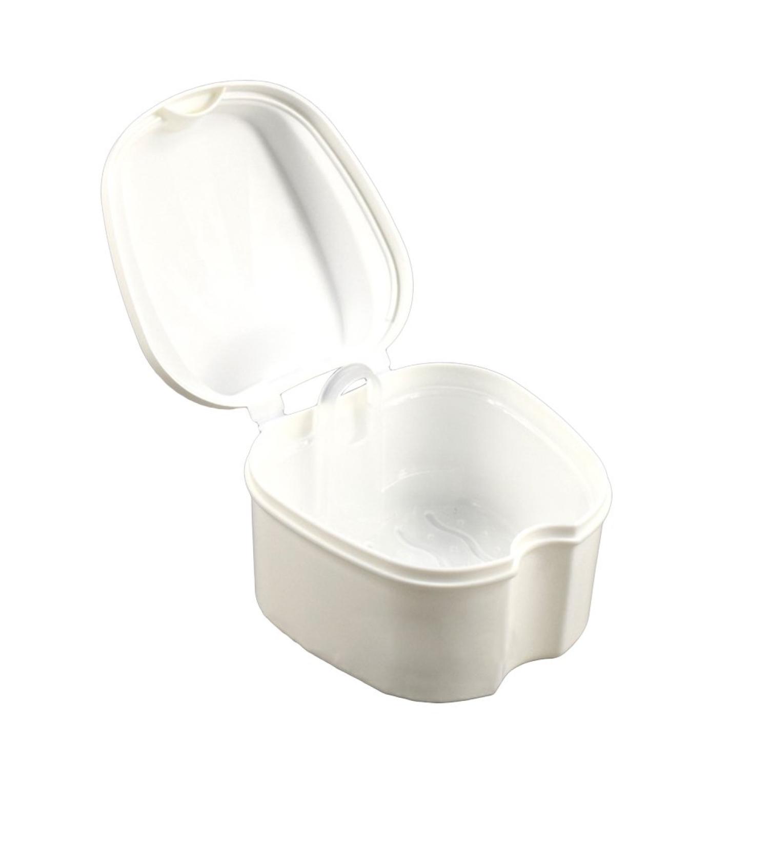 ROSENICE White Denture Box | Orthodontic Teeth Storage with Hanging Net - International Shipping Available - Buy Online on GoSupps.com