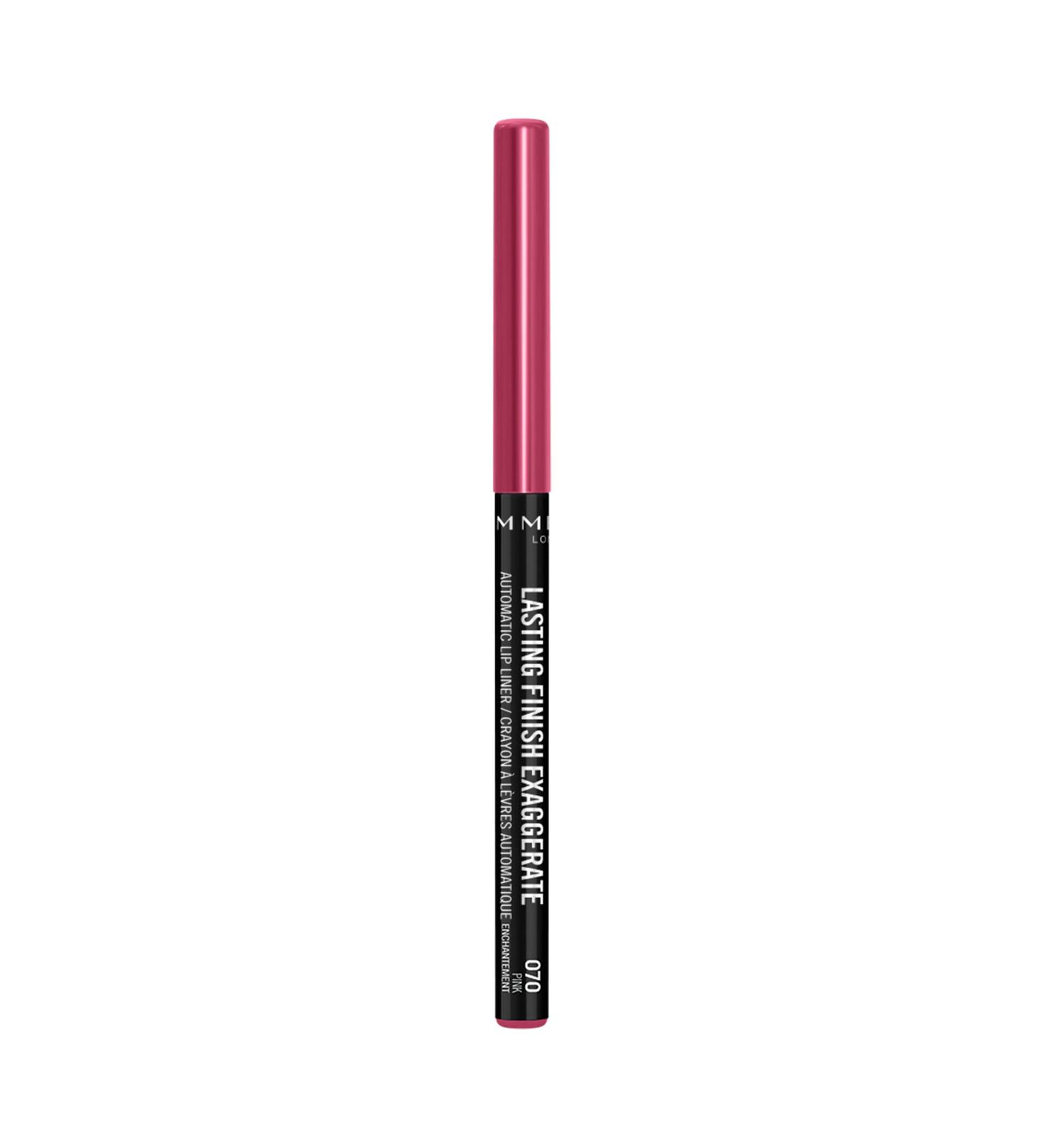 Rimmel Lasting Finish Exaggerate Automatic Lip Liner  70 Pink Enchantment Pink Enchantment 70 1 Count (Pack of 1)