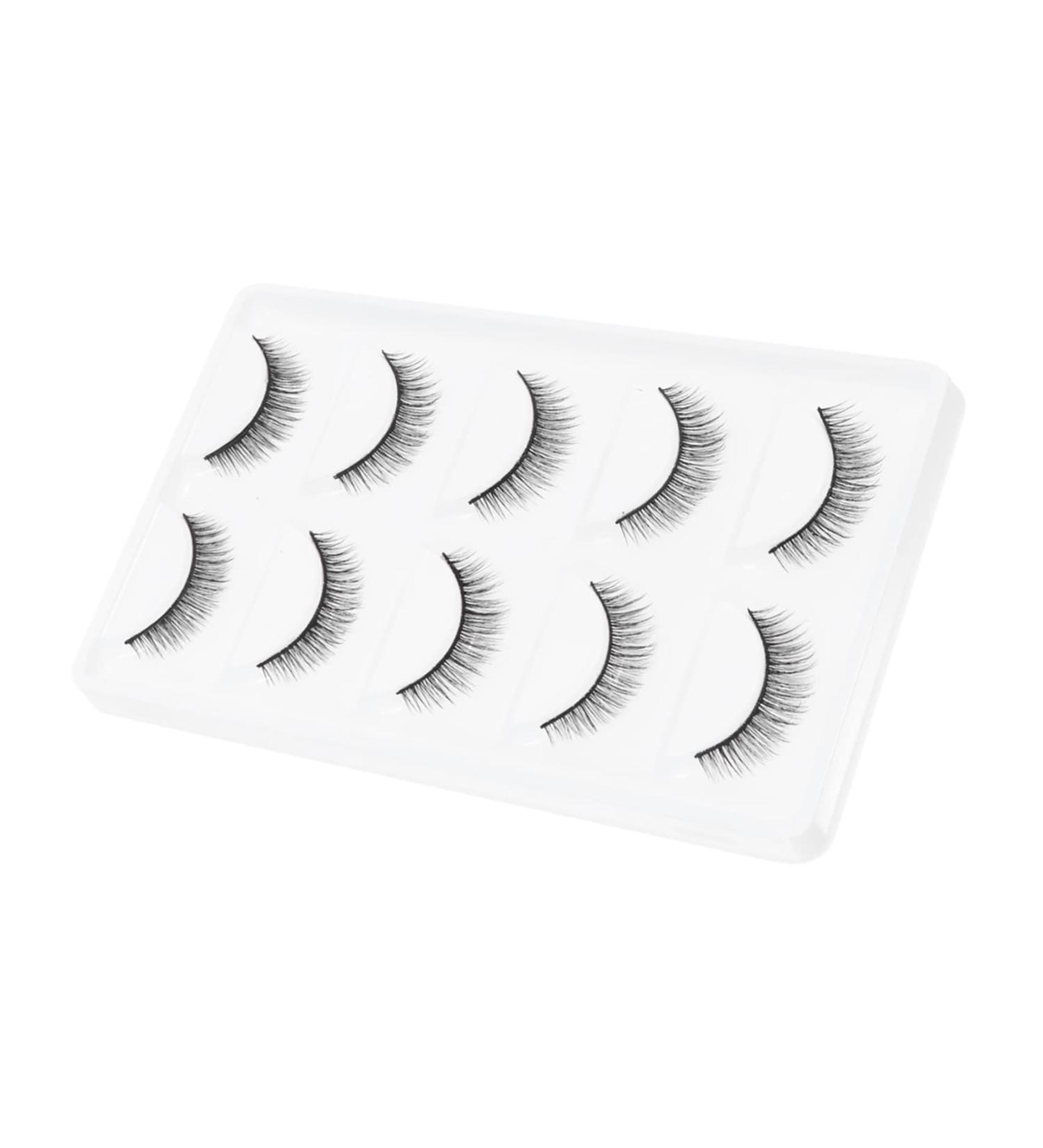 minkissy 5 Pairs Short False Eyelashes Lashes Eyelashes Extension 3d Synthetic Eyelashes Fluffy Volume Lashes Stage Eyelash Fake Lashes Thick Eyelash Black Artificial Fiber Extend Slim - Buy Online on GoSupps.com