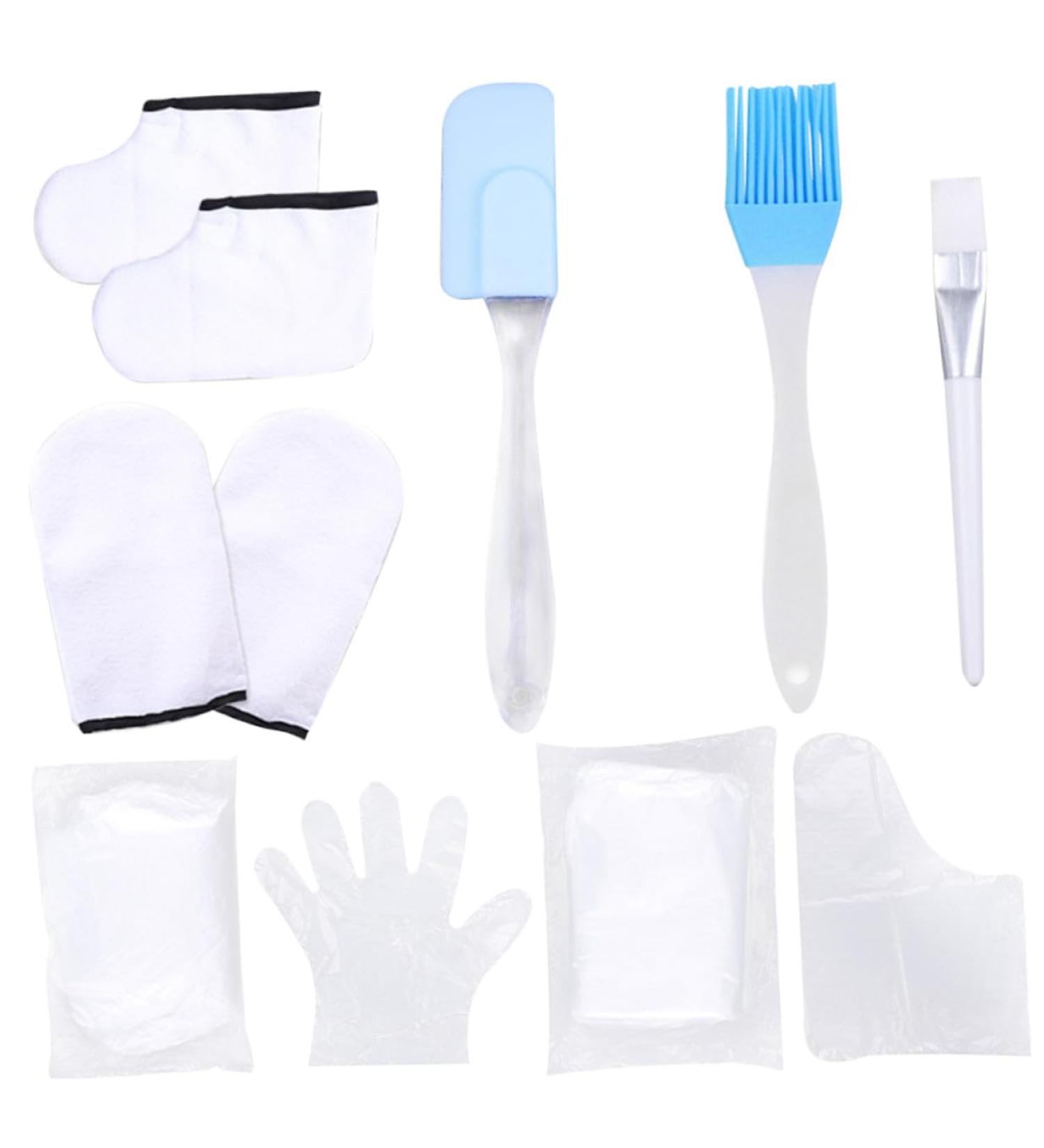 SMASOLO Ensemble de Soins Mains et Pieds Paraffine 1 Pi ce Moufles en Coton Blanc Cr me Hydratante Spa et Accessoires Exfoliants pour Gommage Bain de Cire Chaude Soin Couleur Al atoire - Buy Online on GoSupps.com