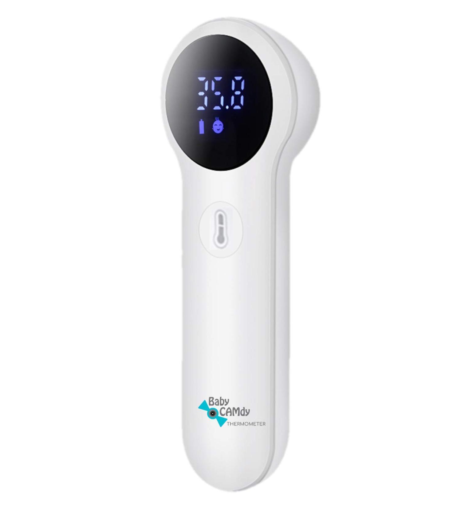 Buy Baby Camdy Infrared Digital Thermometer | 2-in-1 Forehead & Liquid Temperature | Fast 1 Second Contactless Reading | Perfect for Babies Children & Adults - Buy Online on GoSupps.com