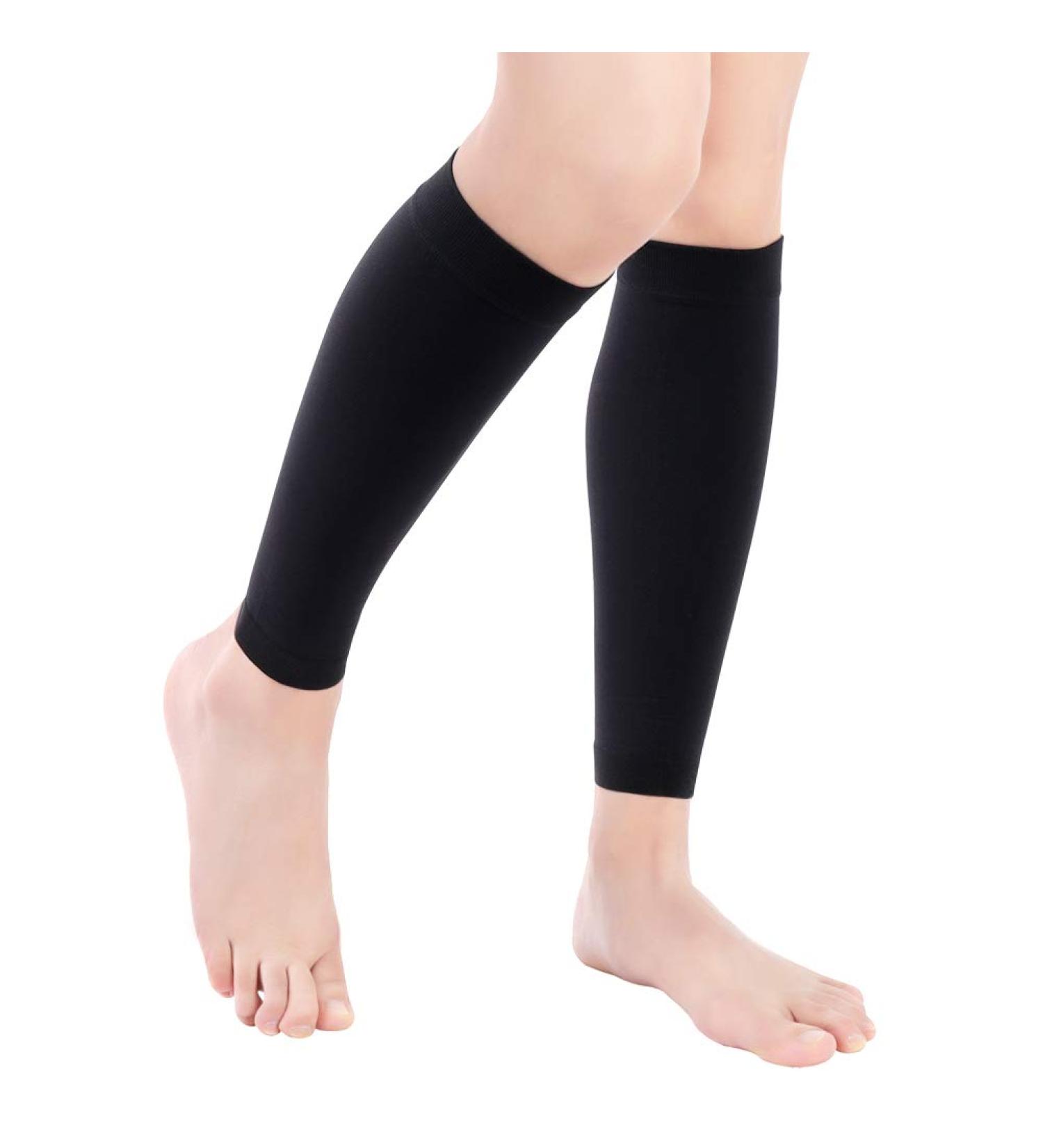 Yosoo Health Gear Calf Compression Socks 20-30mmHg for Varicose Veins - Black Large - Buy Online on GoSupps.com