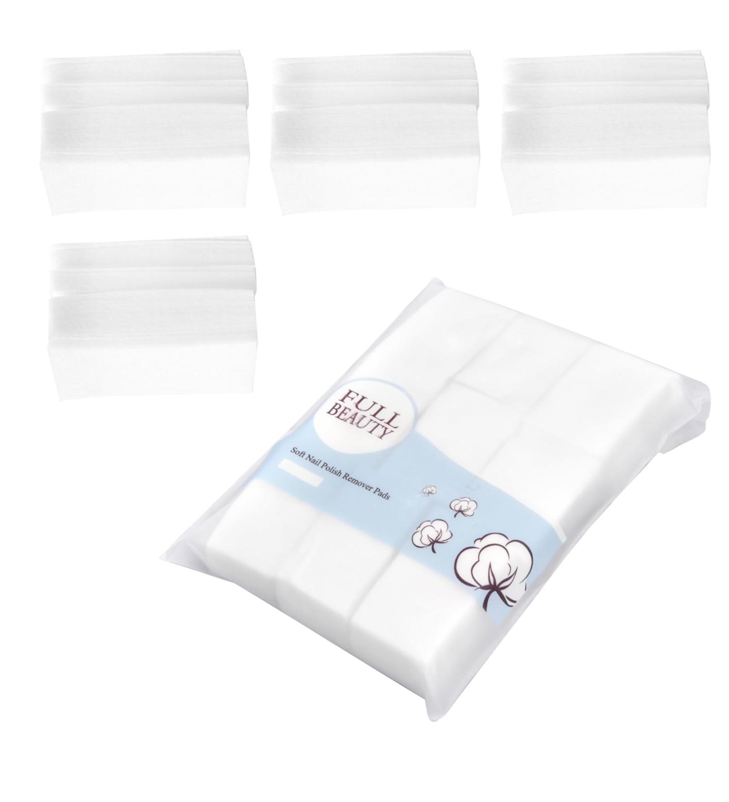  Azonelife Pack of 450 cotton nail pads nail wipes nail cleaning pads bristle-free pads for removing polish and gel perfect for professional and home use - Buy Online on GoSupps.com