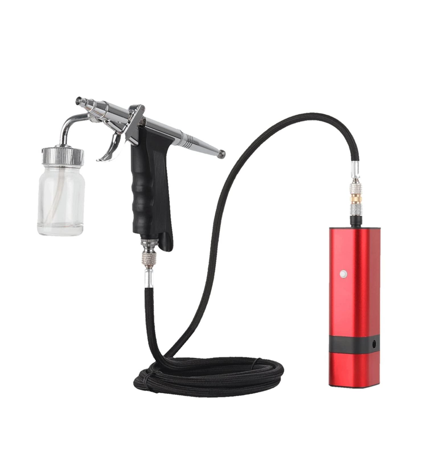 Universal Paint Spraye Cordless Airbrush Kit with Siphon Trigger Type Spray Gun for Art Model Body Paint Artist Makeup Nail Tattoos Cake Tools Painting Varnishing Lacquering - Buy Online on GoSupps.com