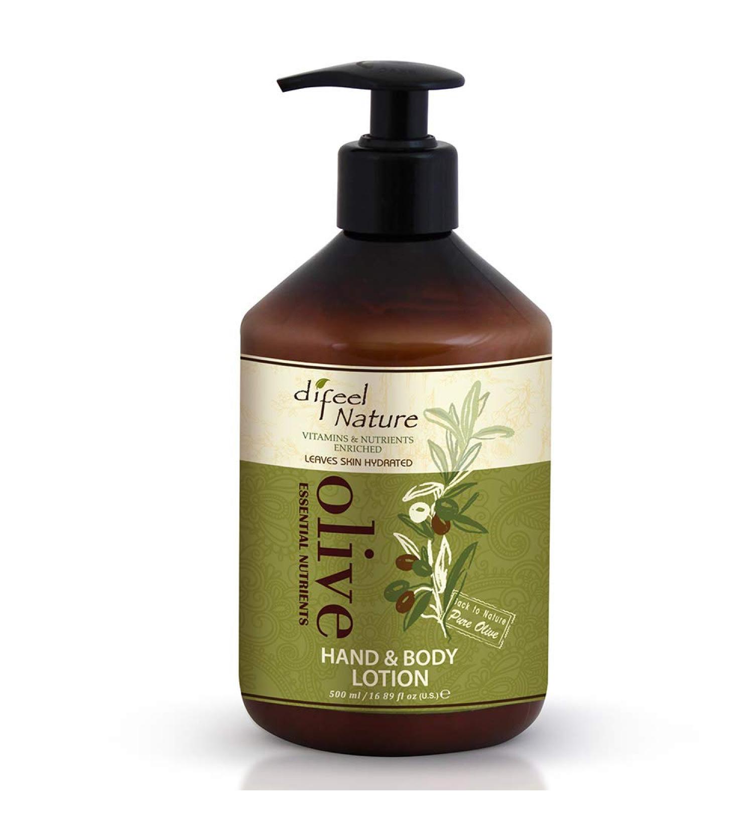 DiFeel Nature Olive Oil Hand and Body Lotion 16.9 oz (2-Pack) - Moisturizing and Nourishing - Buy Online on GoSupps.com