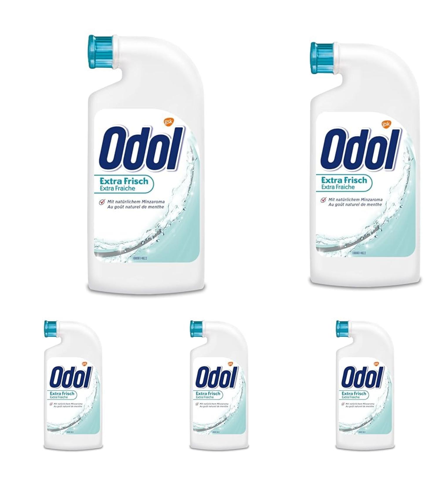 Odol Mouthwash Extra Fresh alcohol-free mouthwash concentrate 125ml (pack of 5) 125 ml (pack of 5) NEW