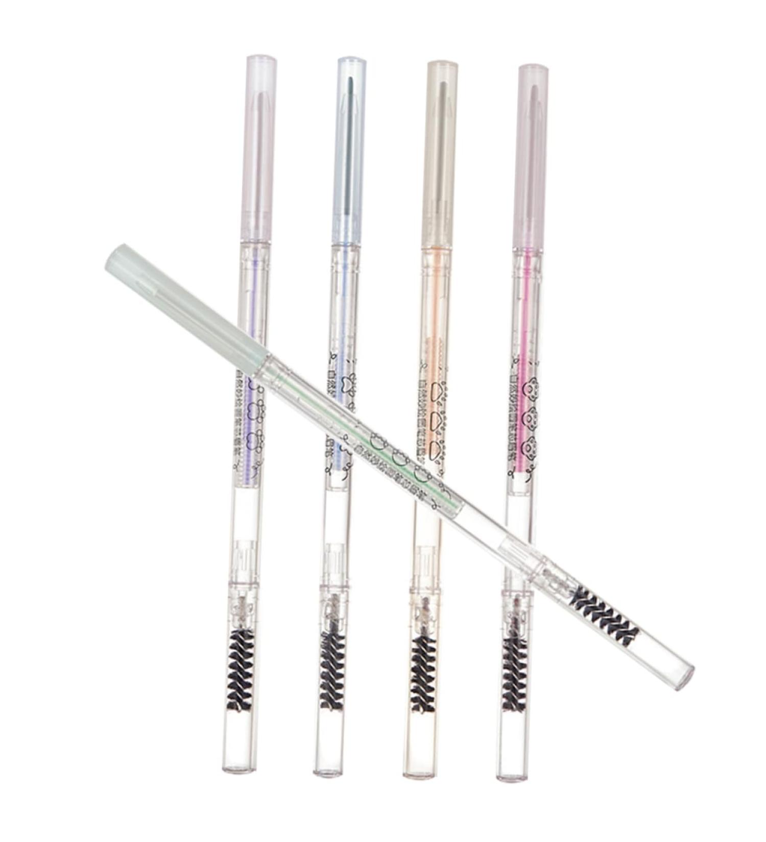 Angoily 5pcs Tools Eye Brush with Pencils S Double-head Brown Pencil Thin Pens Makeup Eyebrow - Buy Online on GoSupps.com