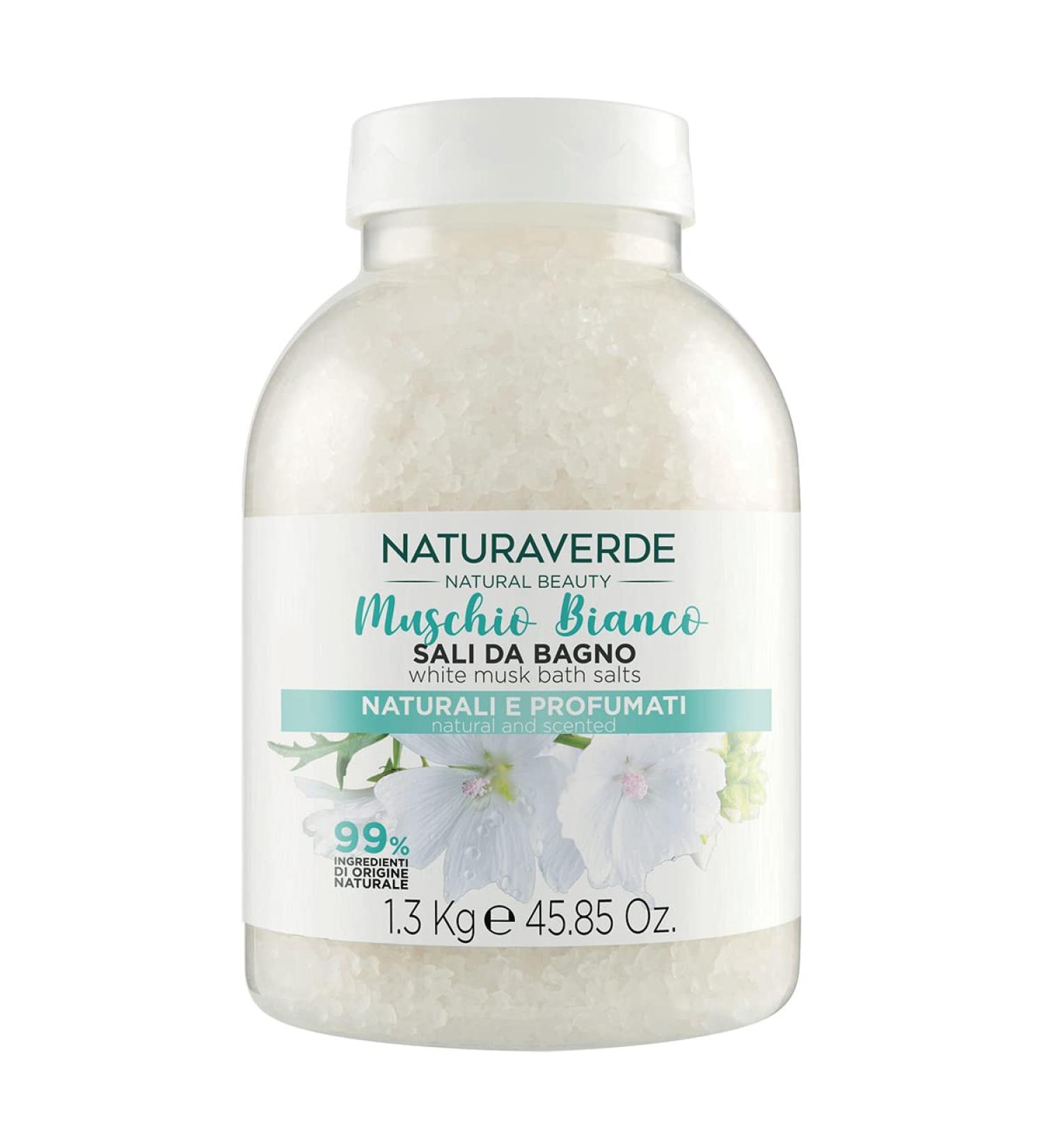 White musk Bath salts 1.3 kg - Buy Online on GoSupps.com