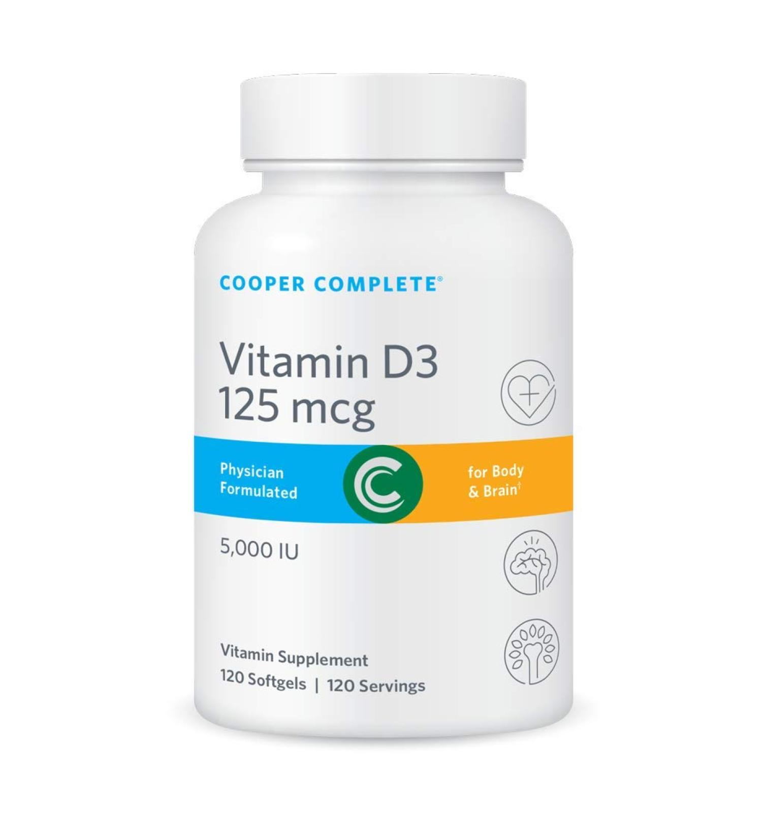 Cooper Complete - Vitamin D3-125 mcg (5000 IU) - Buy Online on GoSupps.com