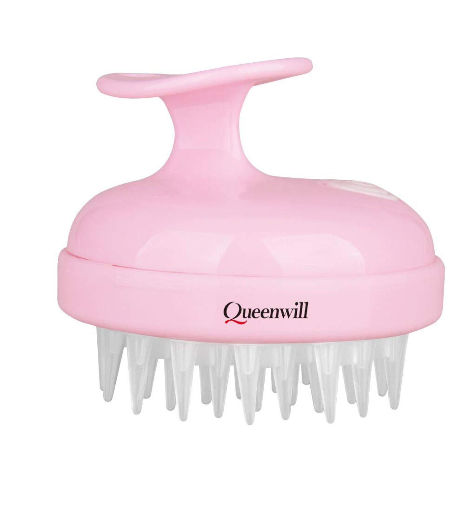 Electric Scalp Massager & Scrubber | Cordless Portable Head Scratching Massager with Vibration Comb for Hair Growth & Stress Relaxation - Pink - Buy Online on GoSupps.com