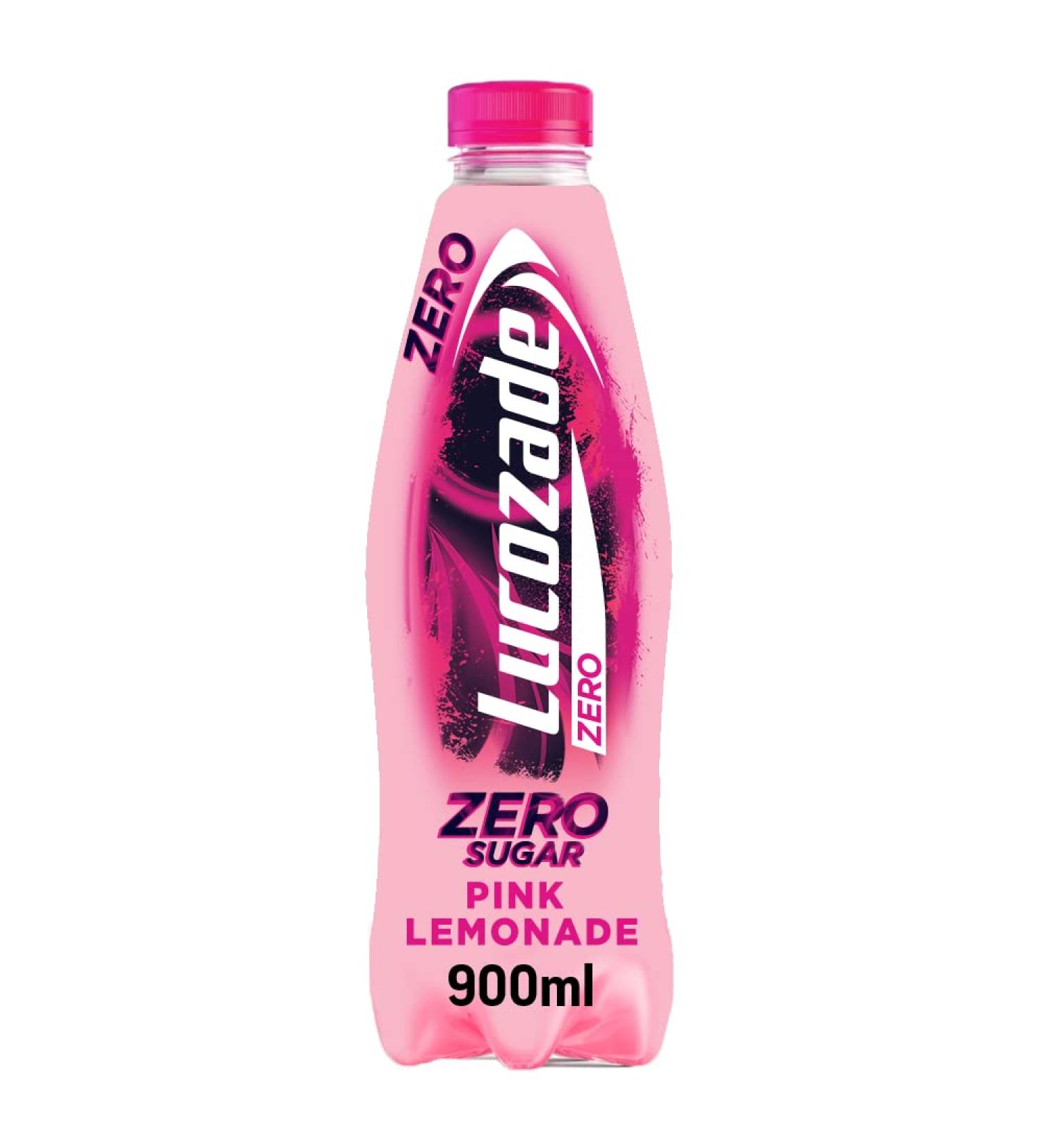 Lucozade Energy Zero Pink Lemonade 900ml - Refreshing Lemon Pink Flavor (1 Pack) - Buy Online on GoSupps.com