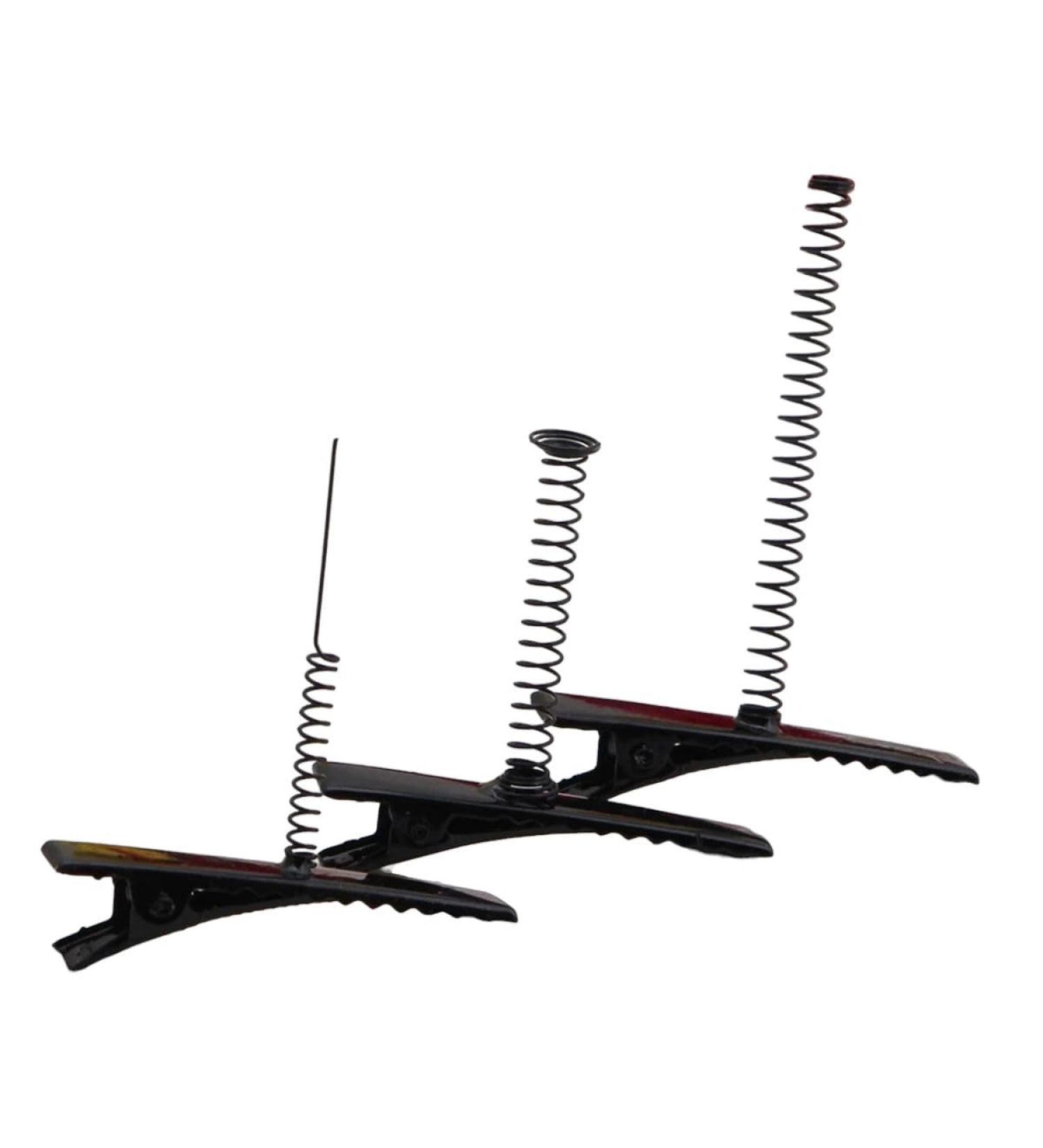 New 2025 25 Black Metal Pinch Alligator Hair Clips 40Mm With Wire Coil Spring Craft Hair Jewelry Fashion Accessories Creative Gift - Buy Online on GoSupps.com