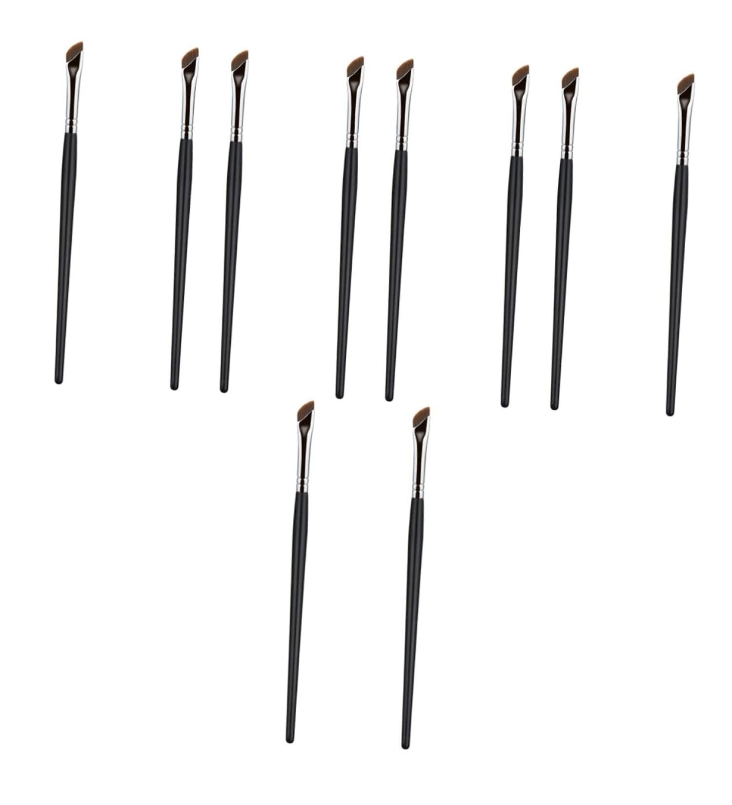 Baluue 10 Pcs Eyebrow Brush Flat Makeup Brush Flat Tapered Brush Angled Brush Makeup Tool Artificial Fiber - Buy Online on GoSupps.com