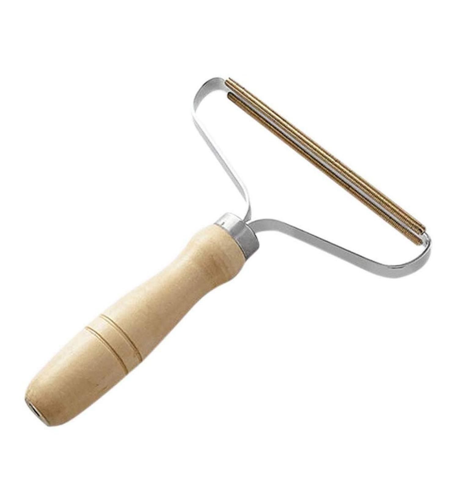 Eco-Friendly Wooden Lint Roller - Double Sided Portable Lint Remover for Clothes & Fabrics | Hair Removal Shaver - Buy Online on GoSupps.com
