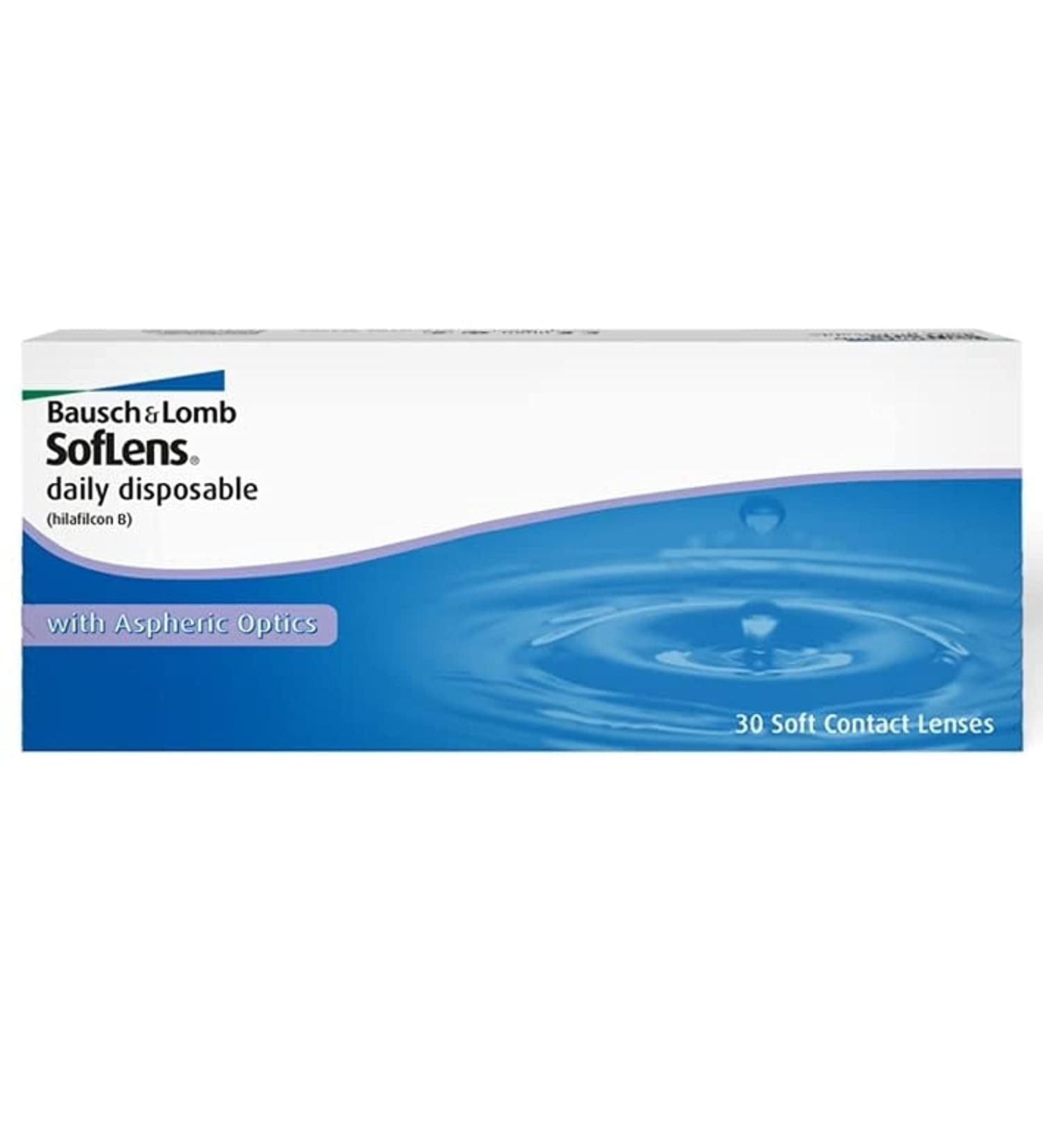 Bausch + Lomb SofLens Daily - Spherical Soft Contact Lenses 30 Pack BC 8.6mm Dia 14.2mm -3.0 Diopters | International Shipping Available - Buy Online on GoSupps.com