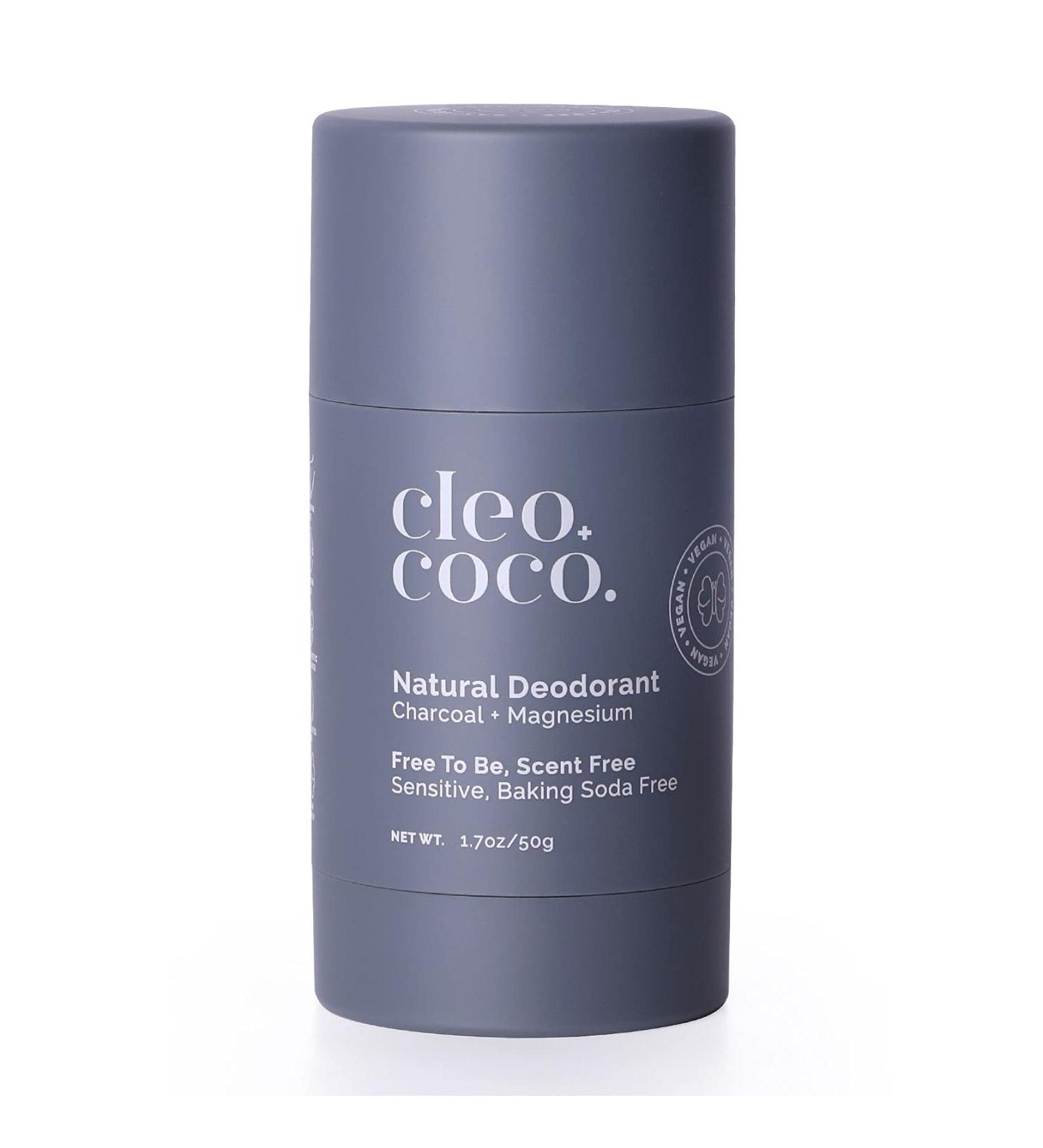 Cleo & Coco Baking Soda Free Deodorant - All-Natural Vegan Women's Deodorant for Sensitive Skin | Made in USA | All-Day Odor Protection | Unscented 1.7oz - Buy Online on GoSupps.com