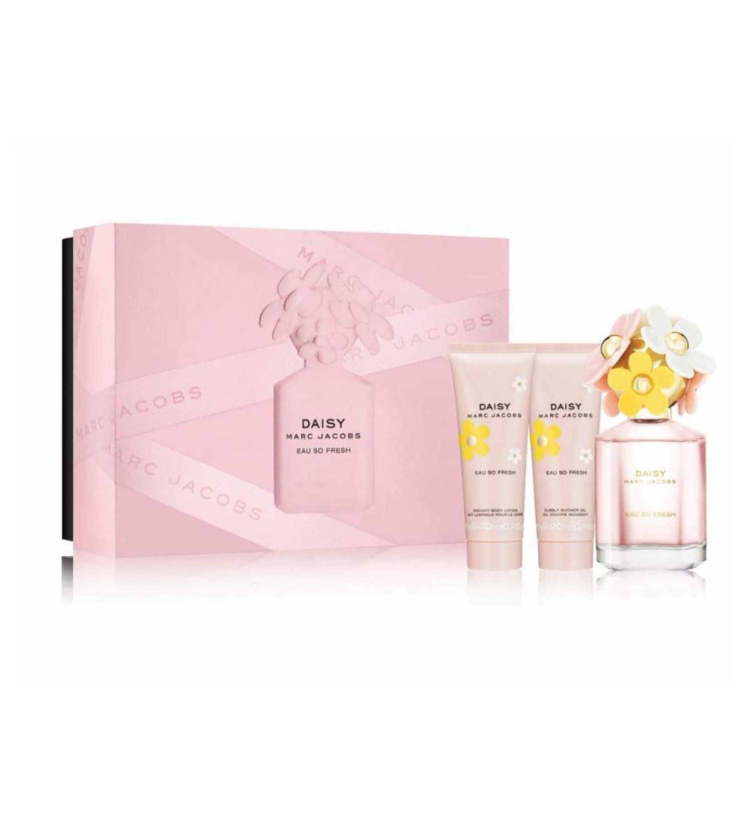 Marc Jacobs Daisy Eau so Fresh 3 Piece Set (Eau de Toilette Spray Shower Gel Body Lotion)