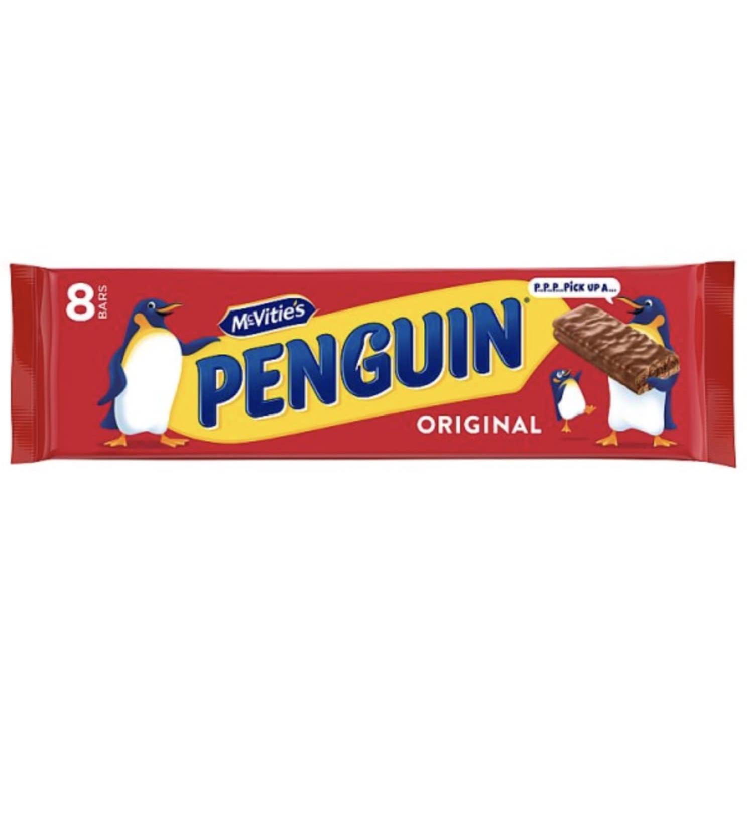 McVitie's Penguin Original Milk Chocolate Cookies - 8 Chocolate Cookies (Pack of 1) - Buy Online on GoSupps.com