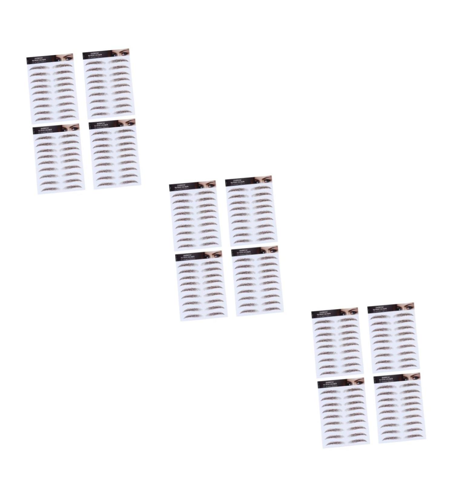 FRCOLOR 12 Pcs Eyebrow Stickers Waterproof Makeup Eyebrow Grooming Sticker Eyebrow Transfer Stickers Modify - Buy Online on GoSupps.com