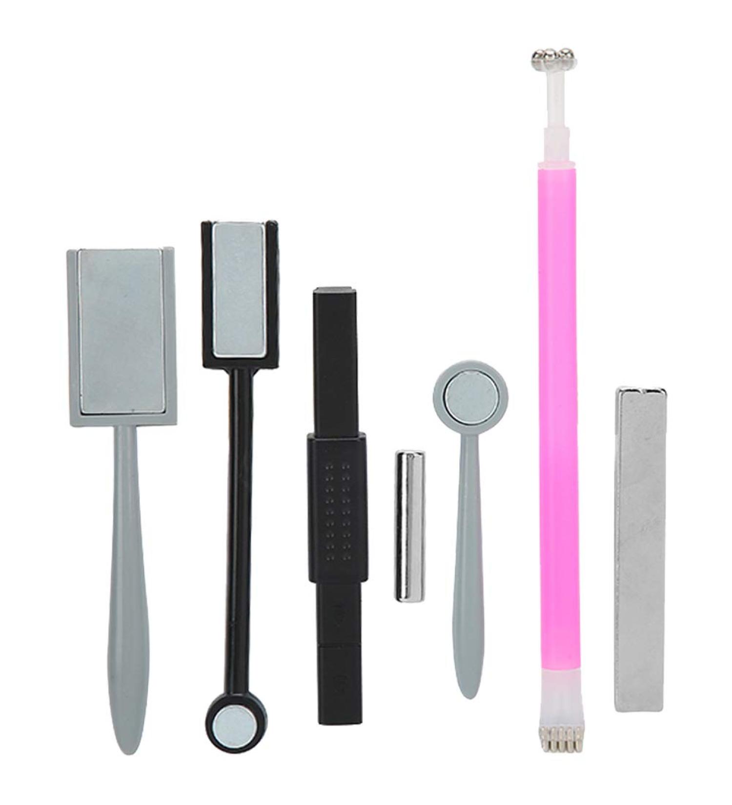 7-Piece Cat Eye Magnet Pencil Set | Color Gradient Nail Art Tools for 3D Effects | Professional Manicure Accessories - Buy Online on GoSupps.com