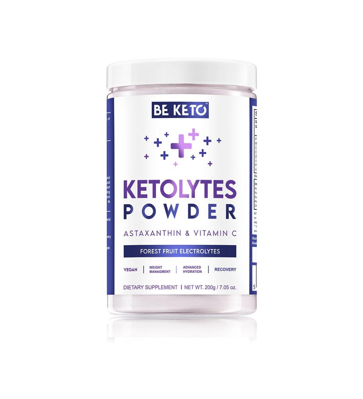  Be Keto Ketolytes Electrolyte Powder - Forest Fruits 200 g - Buy Online on GoSupps.com
