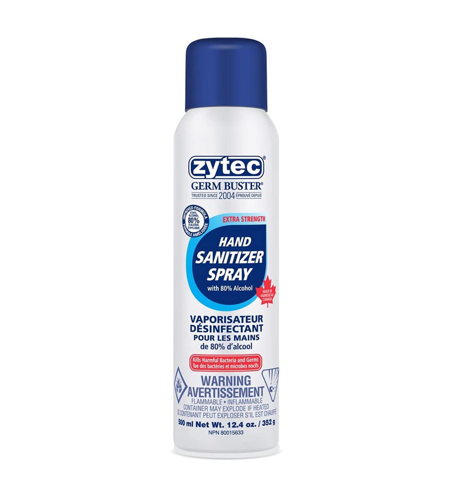 zytec Germ Buster Sanitizer Spray Extra Strength 80-Percent 352 Gram 500 ml (Pack of 1) - Buy Online on GoSupps.com