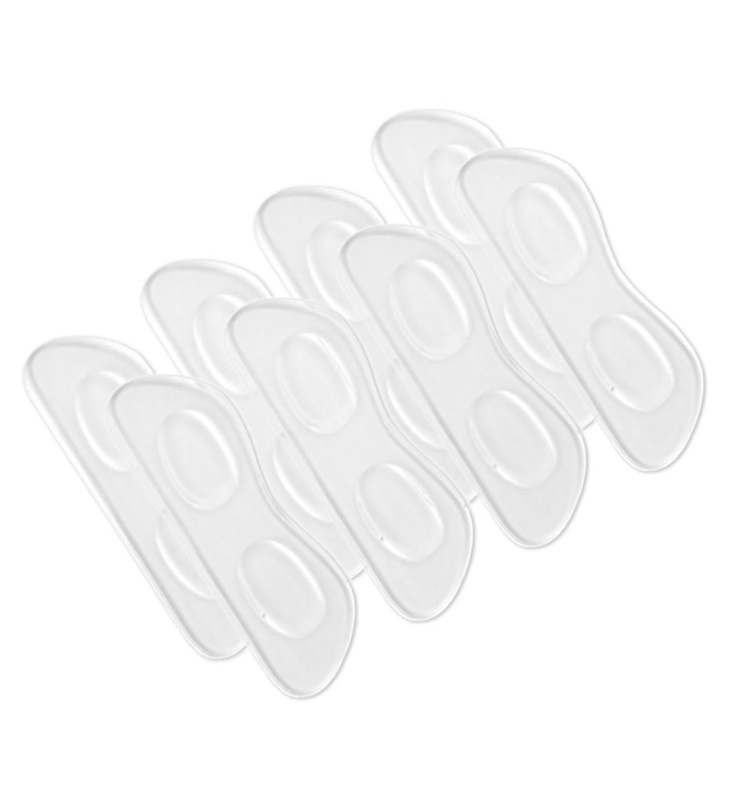 FRCOLOR 4 Pairs Silicone Heel Cushions - Wear-Resistant Transparent Heel Stickers & Adhesive Pads for Comfortable Foot Care | International Shipping Available - Buy Online on GoSupps.com