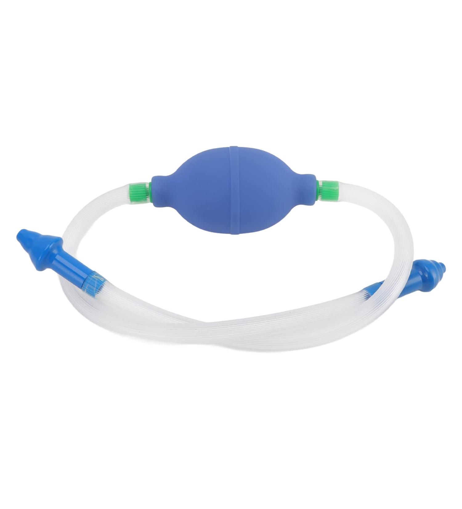 Enema Set for Constipation Relief | Blue Plastic Ball-Shaped Enema Syringe | International Shipping Available - Buy Online on GoSupps.com
