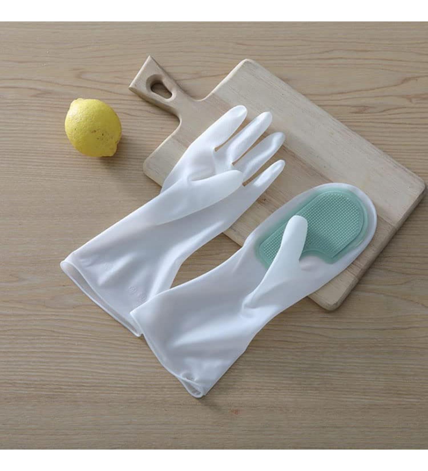 Single Magic Brush Gloves Dishwashing Brush Housework Gloves Insulated Kitchen Silicone Laundry Gloves Washing Bowls Gloves Tools - Buy Online on GoSupps.com