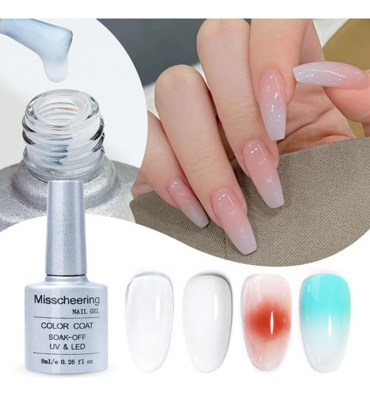 Universal Halo Dye Protein Polish Gel Gradient Manicure Egg Clear Cream UV Gel Nail Polish Nail Supplies for Professionals - (Color: White dye Glue) - Buy Online on GoSupps.com
