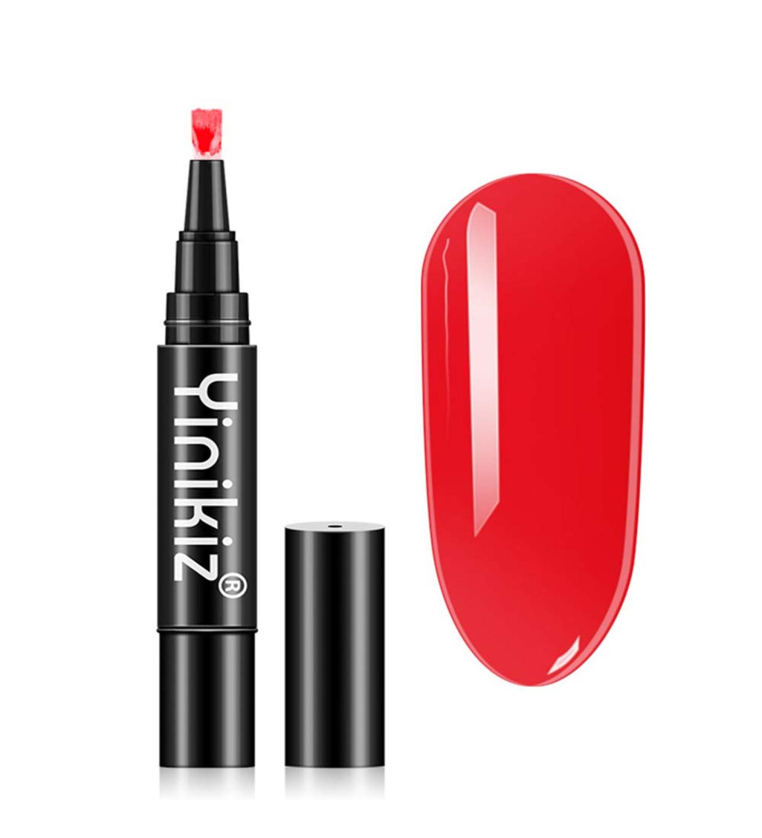 Uposao Nail Polish Pen 3 in 1 Nail Polish Pen One Step UV Nail Polish UV Gel Nail Gel Polish LED Gel Nail Polish Pen Soak Off Gel Ideal for Home and Professional Manicure - Buy Online on GoSupps.com