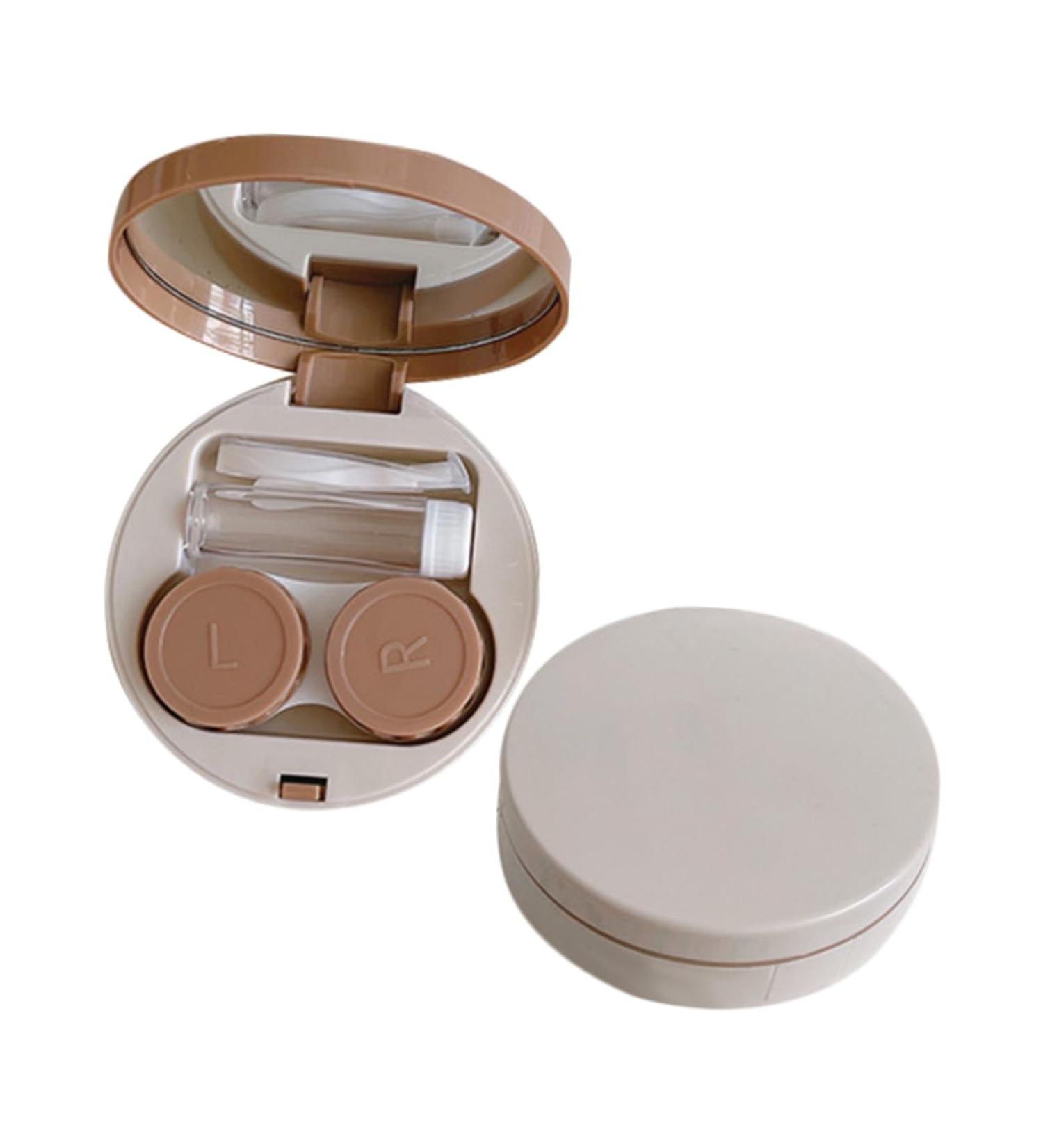 JECOMPRIS Sweet Contact Lens Container - 2 Sets Colored Travel Storage Case for Lentils Makeup & More | ABS Glossy Design - Buy Online on GoSupps.com